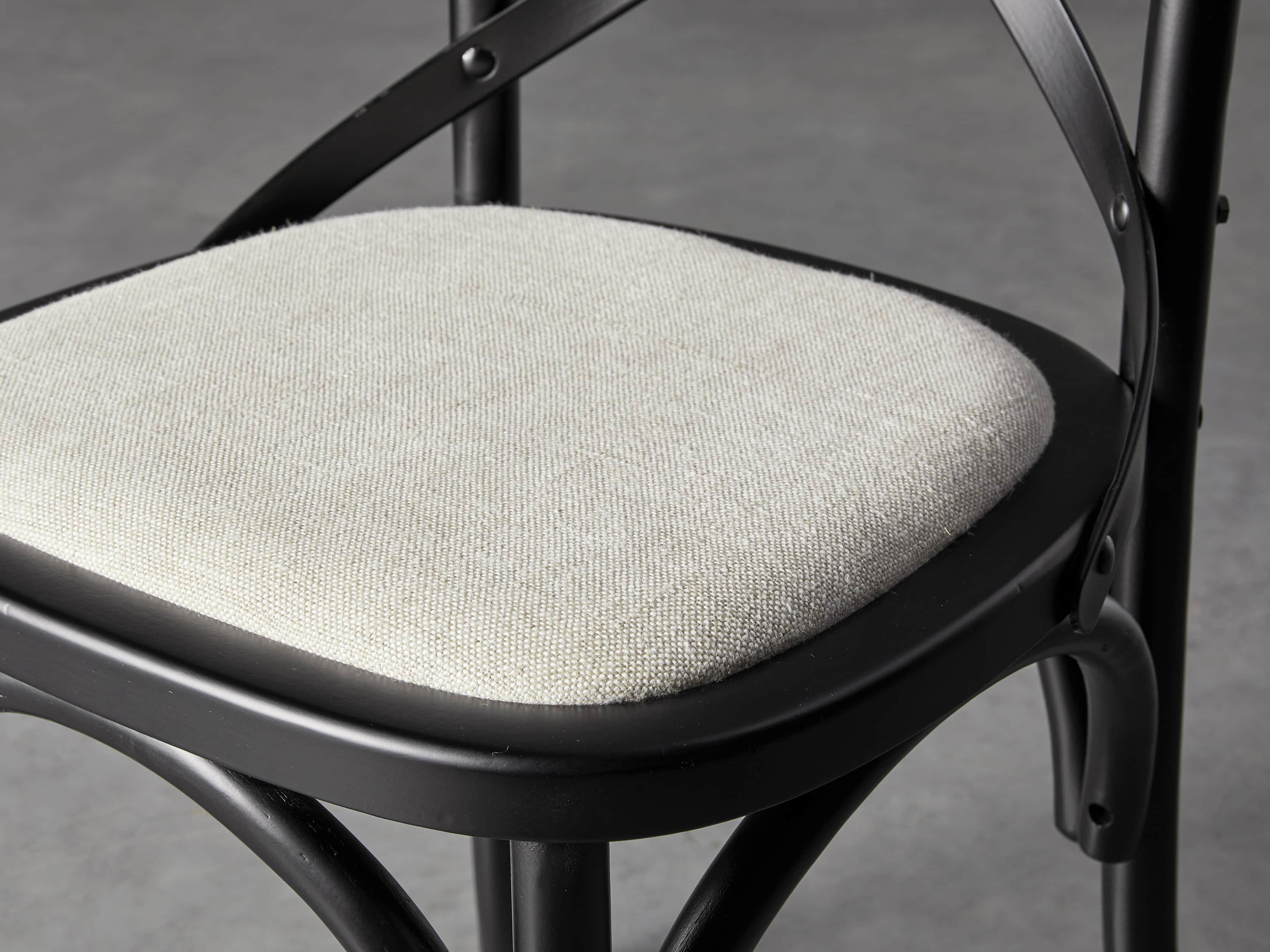 Cadence Dining Chair with Linen Natural Seat