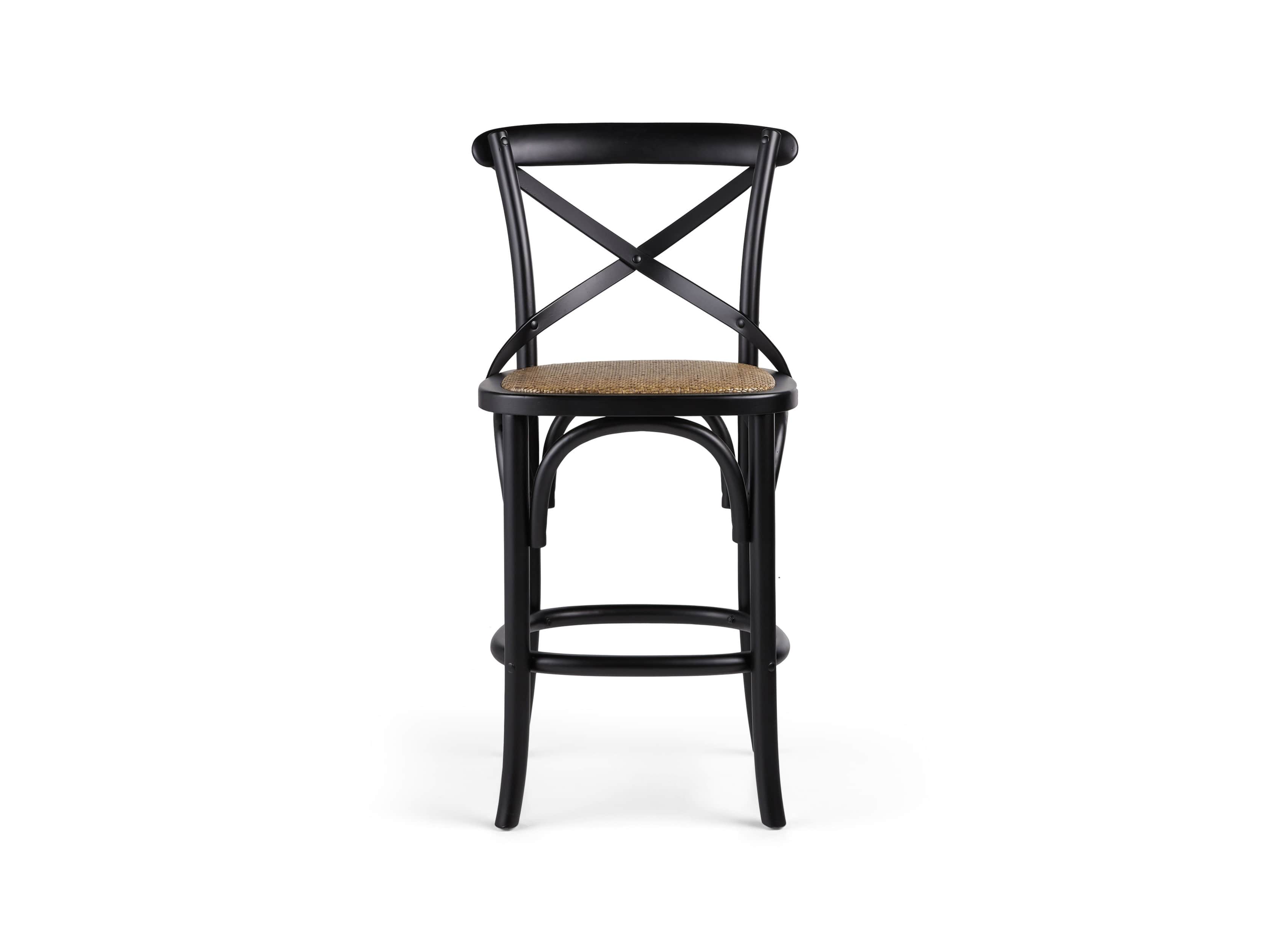 Cadence Counter Stool in Solid Black, slide 7 of 8