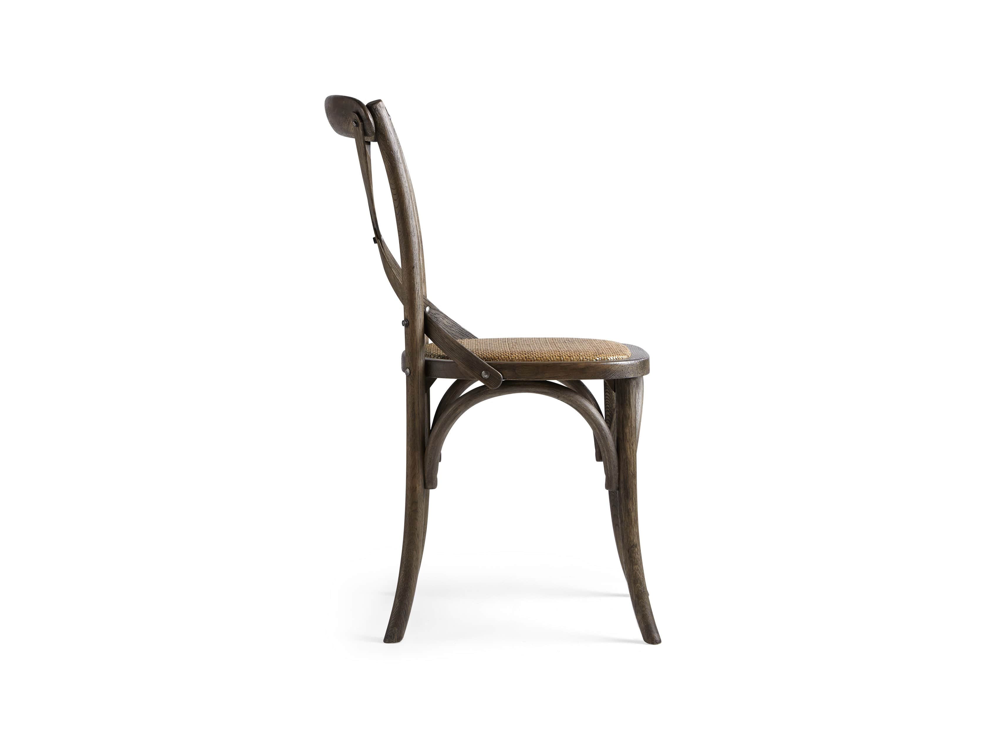 cadence dining chair with rattan seat