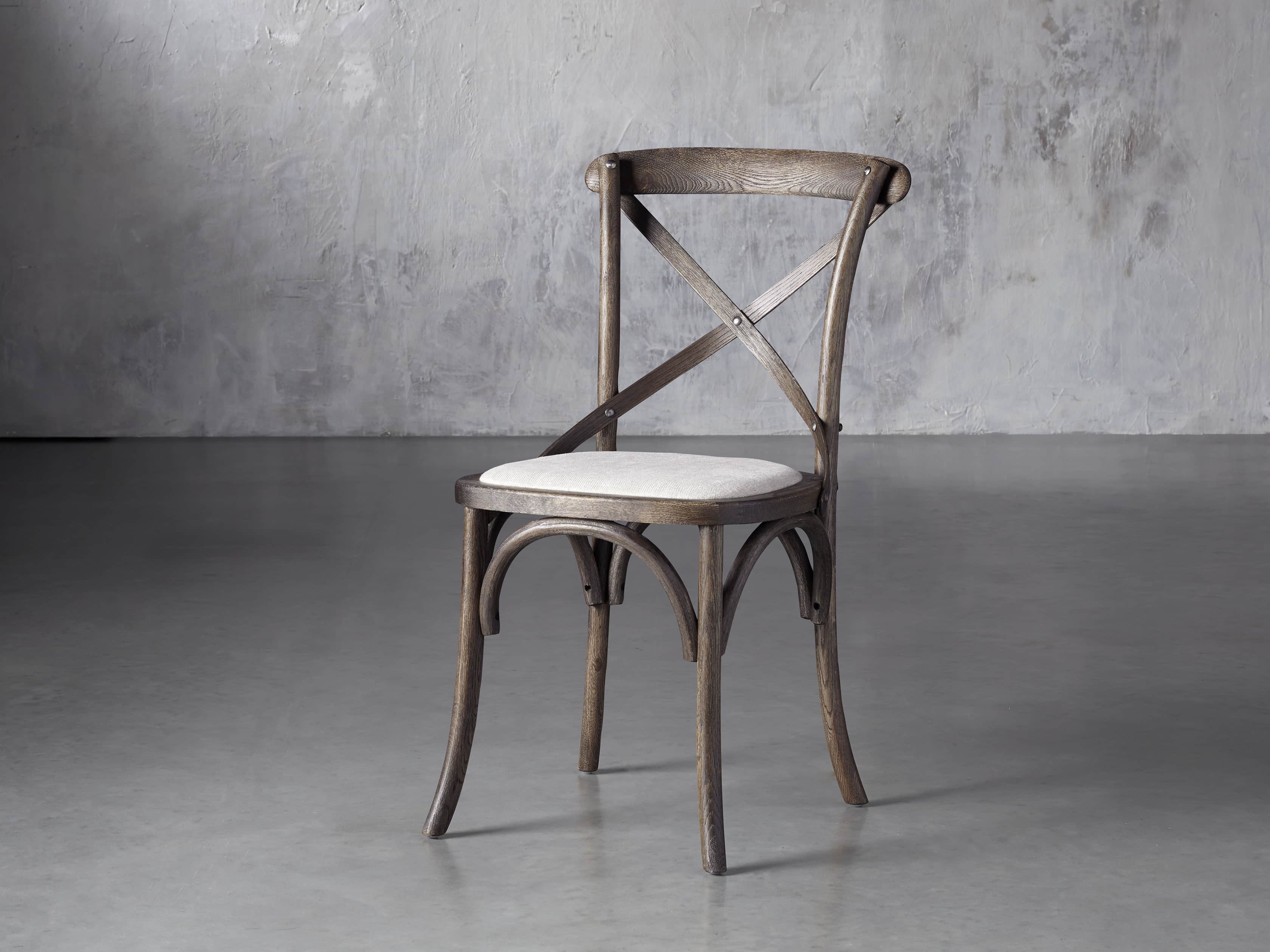 Gray x back online dining chairs