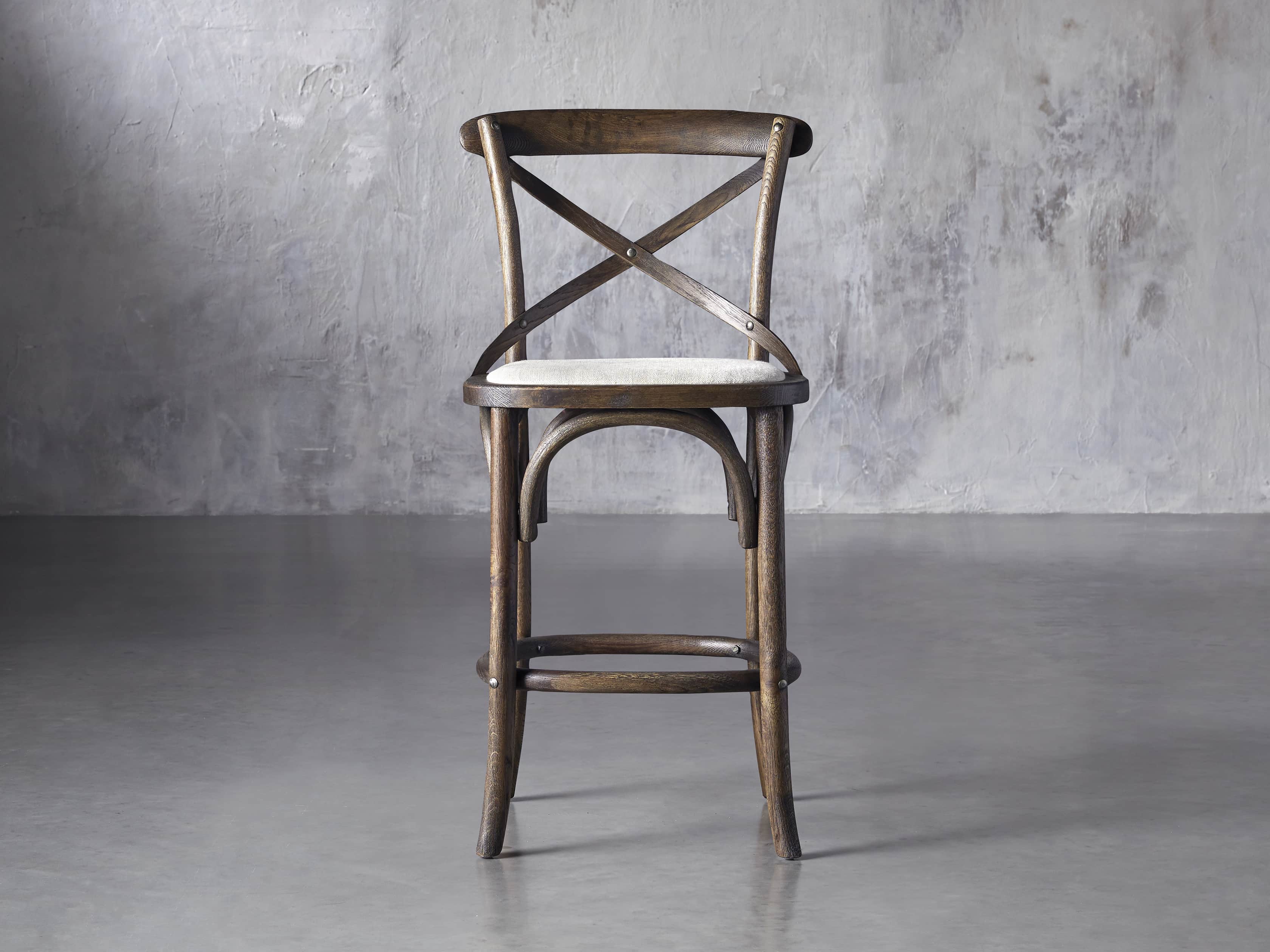 Restoration hardware oak online stool