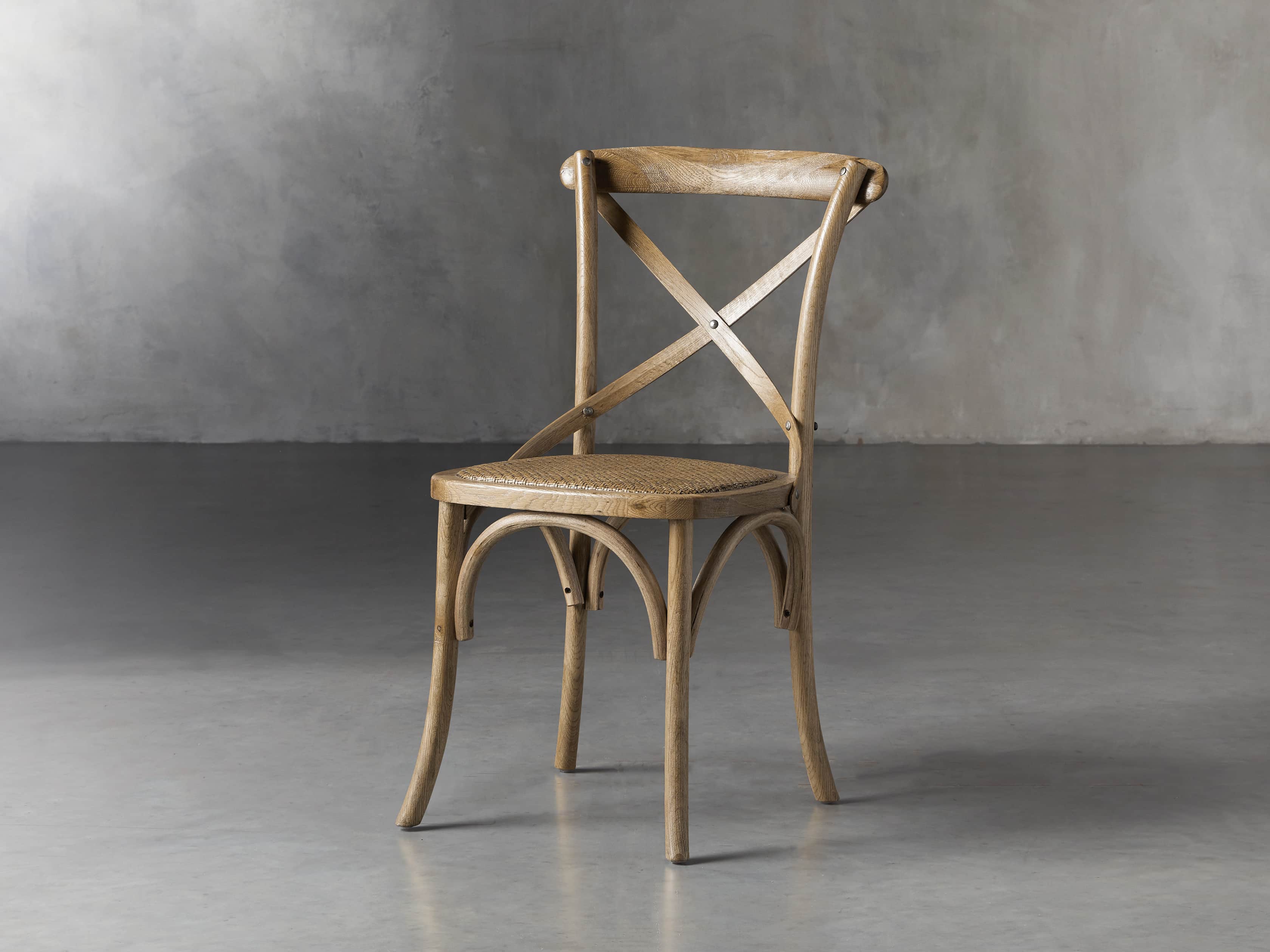 Cadence Dining Chair with Rattan Seat Arhaus