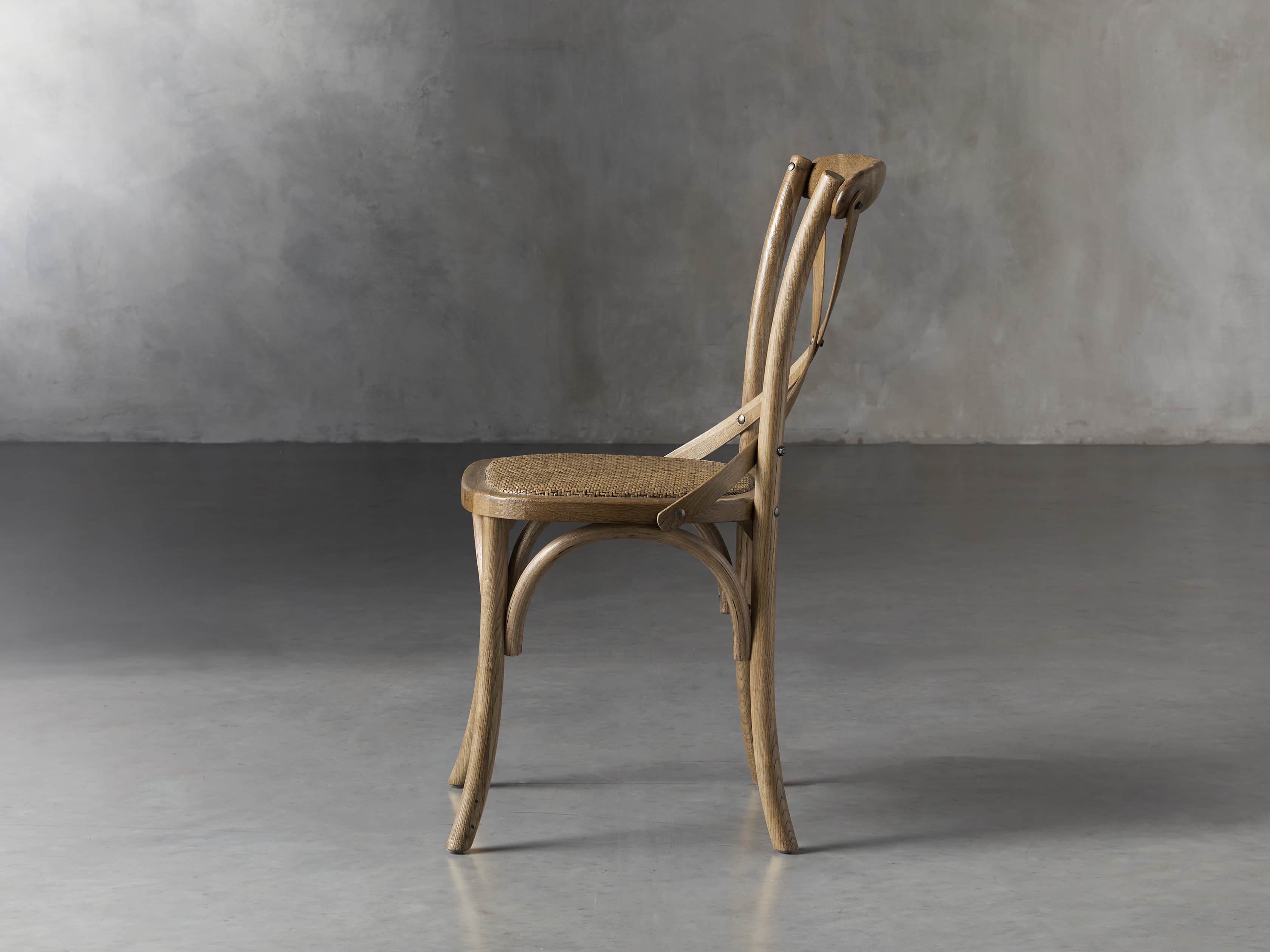 Cadence Dining Chair with Rattan Seat