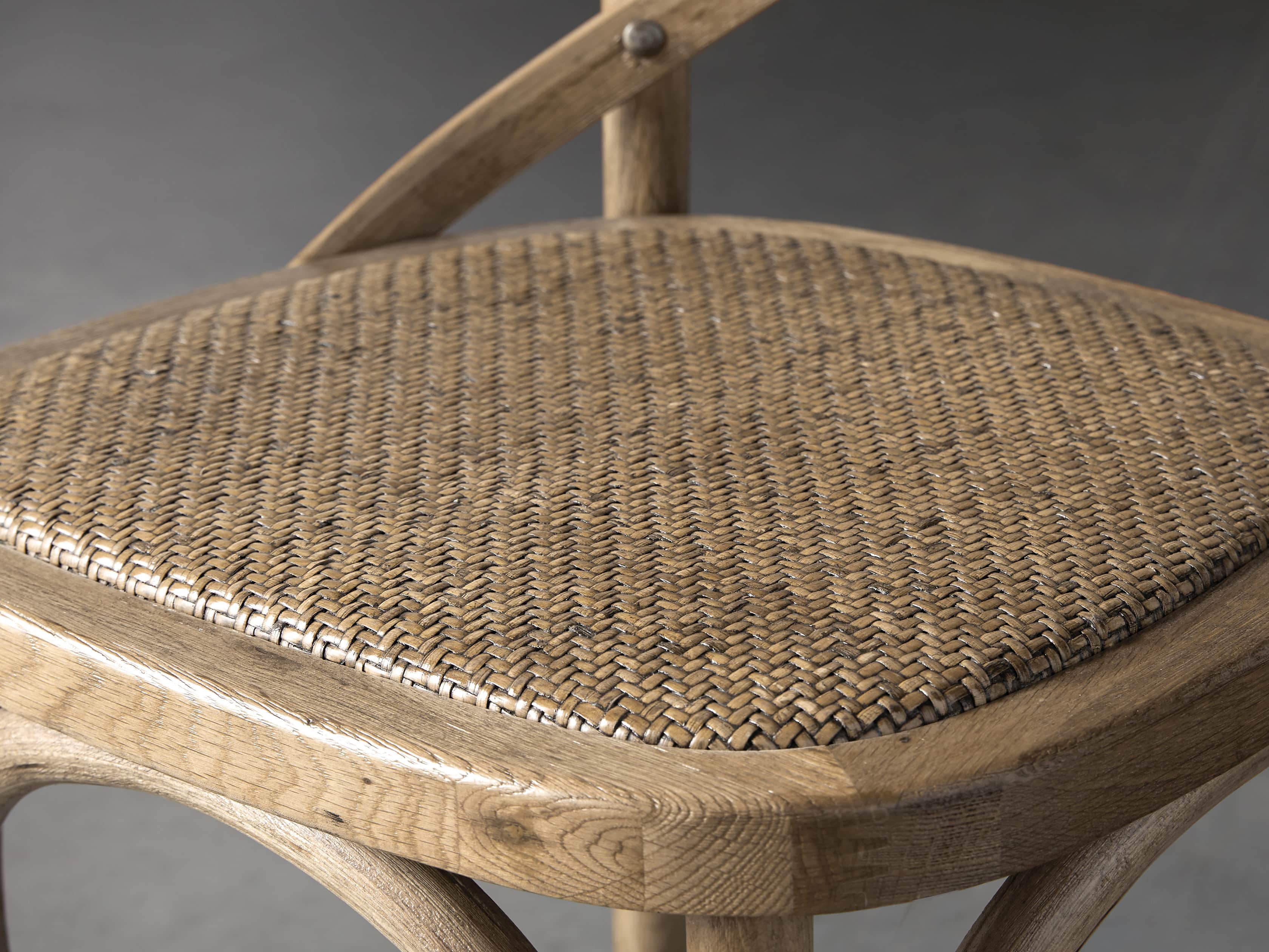 Cadence dining chair 2025 with rattan seat