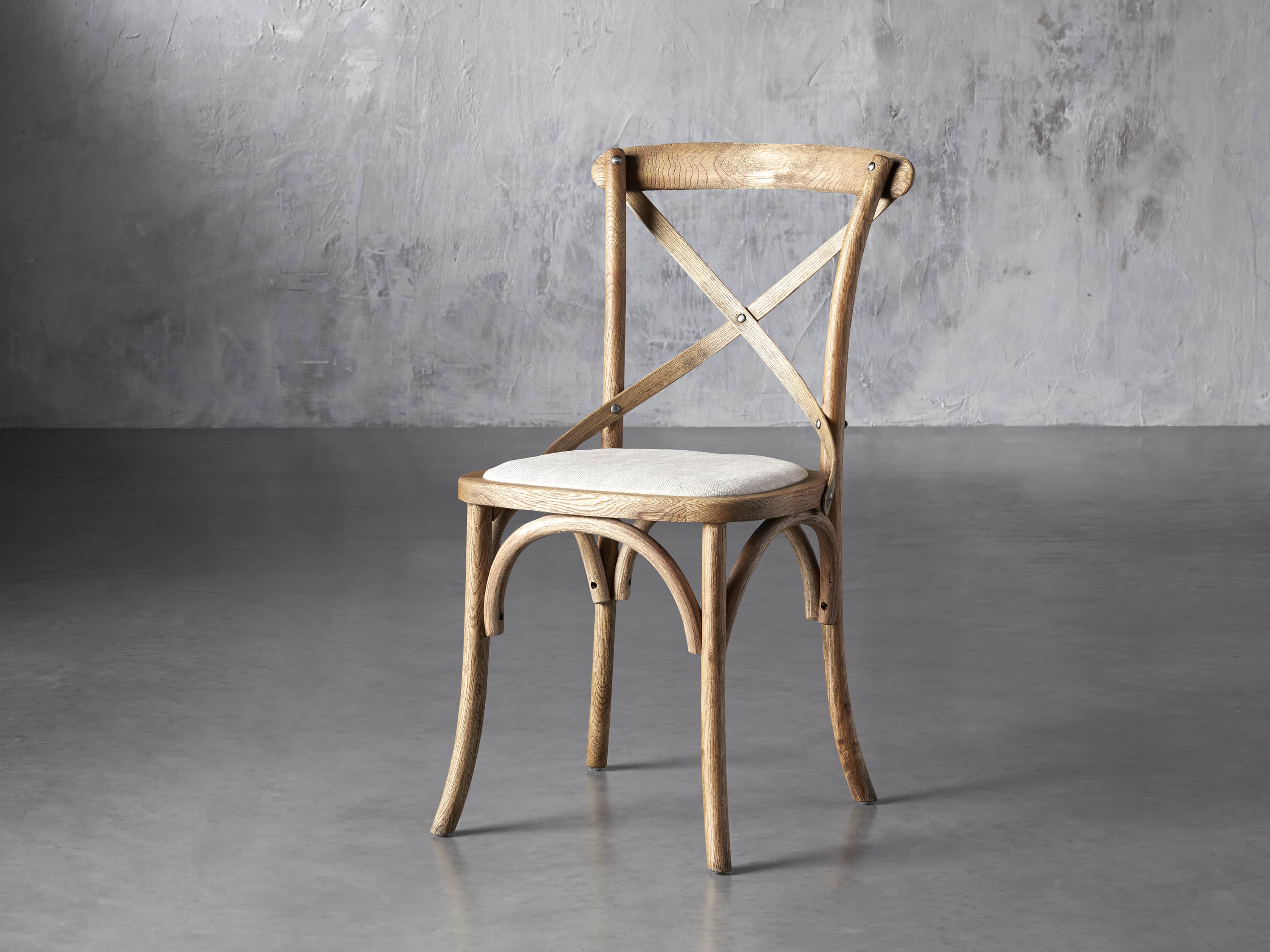 Cadence Dining Chair With Linen Natural Seat Arhaus