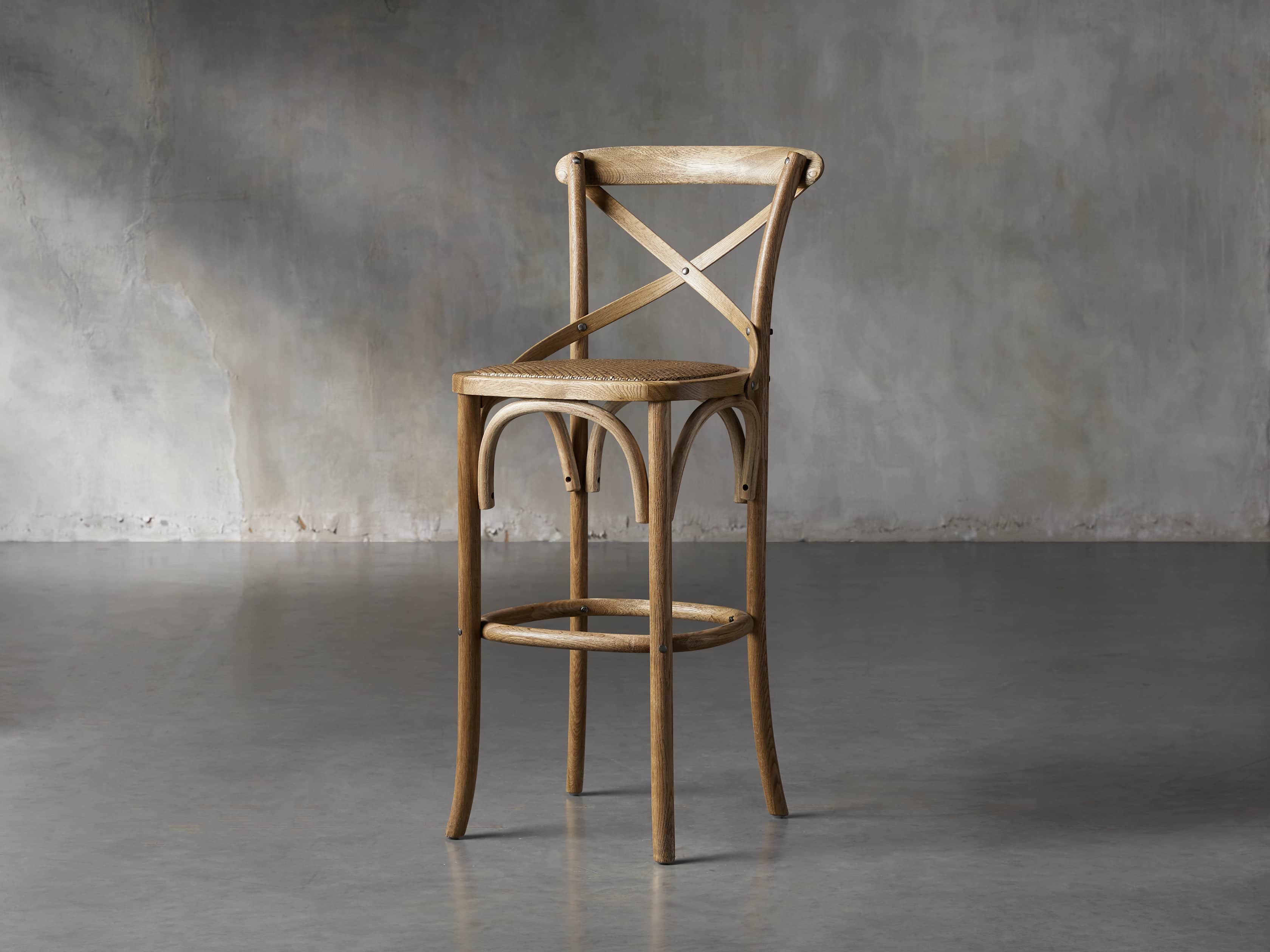 Cadence 18" Bar Stool in Natural Weathered, slide 2 of 8