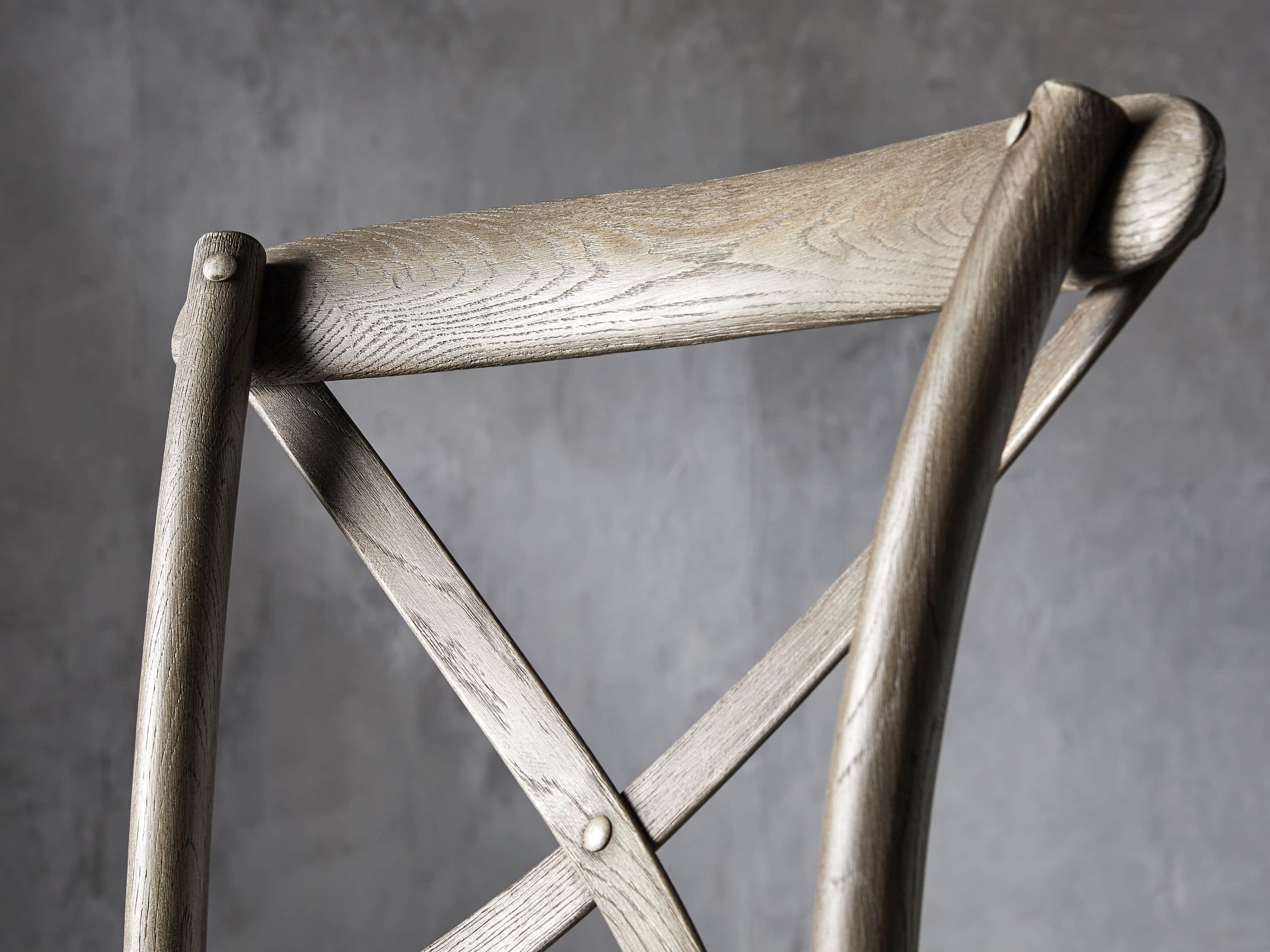 Cadence Counter Stool with Linen Seat in Stone Vintage, slide 5 of 8