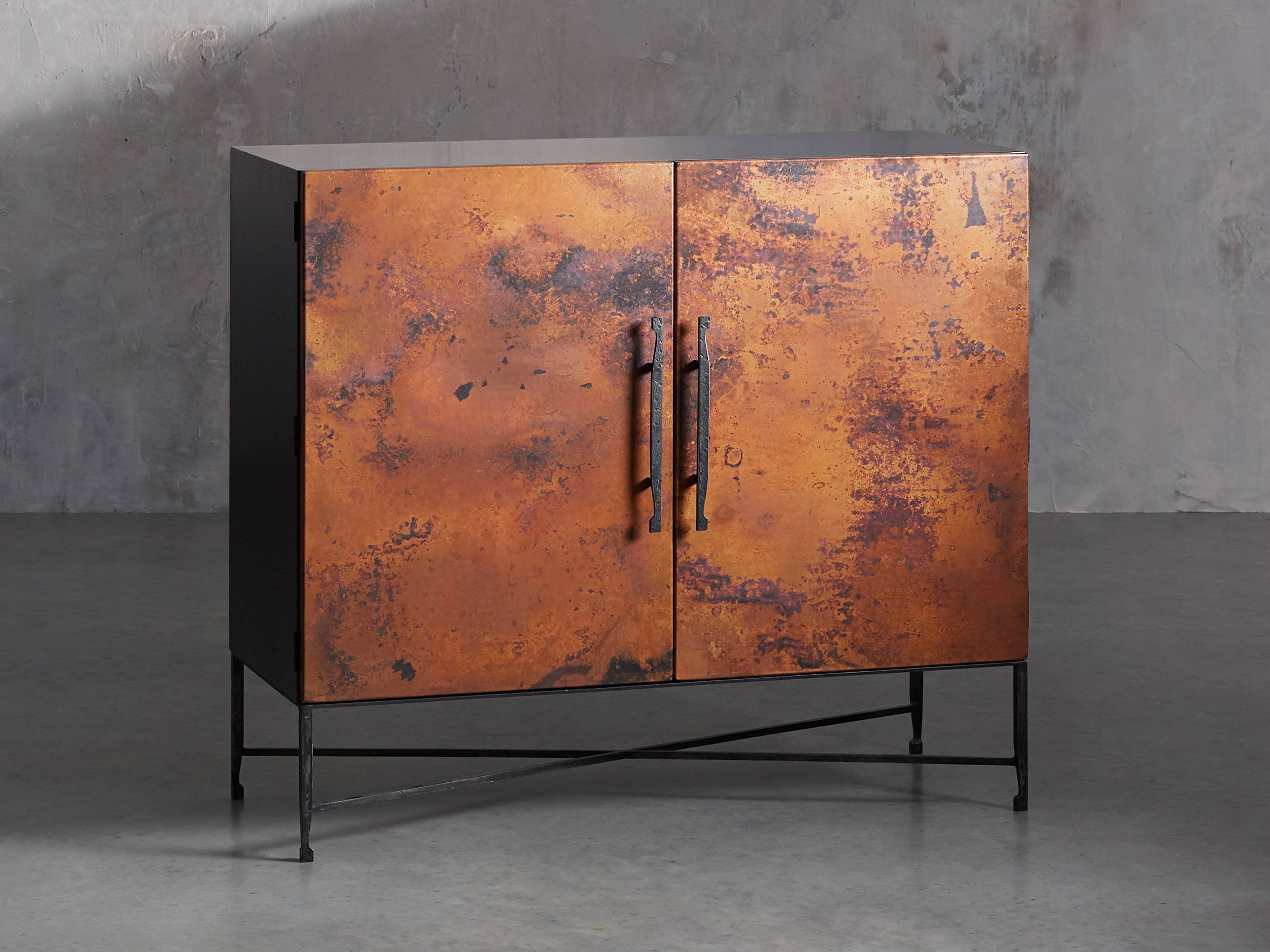 Cahlo 50" Bar Cabinet in Copper