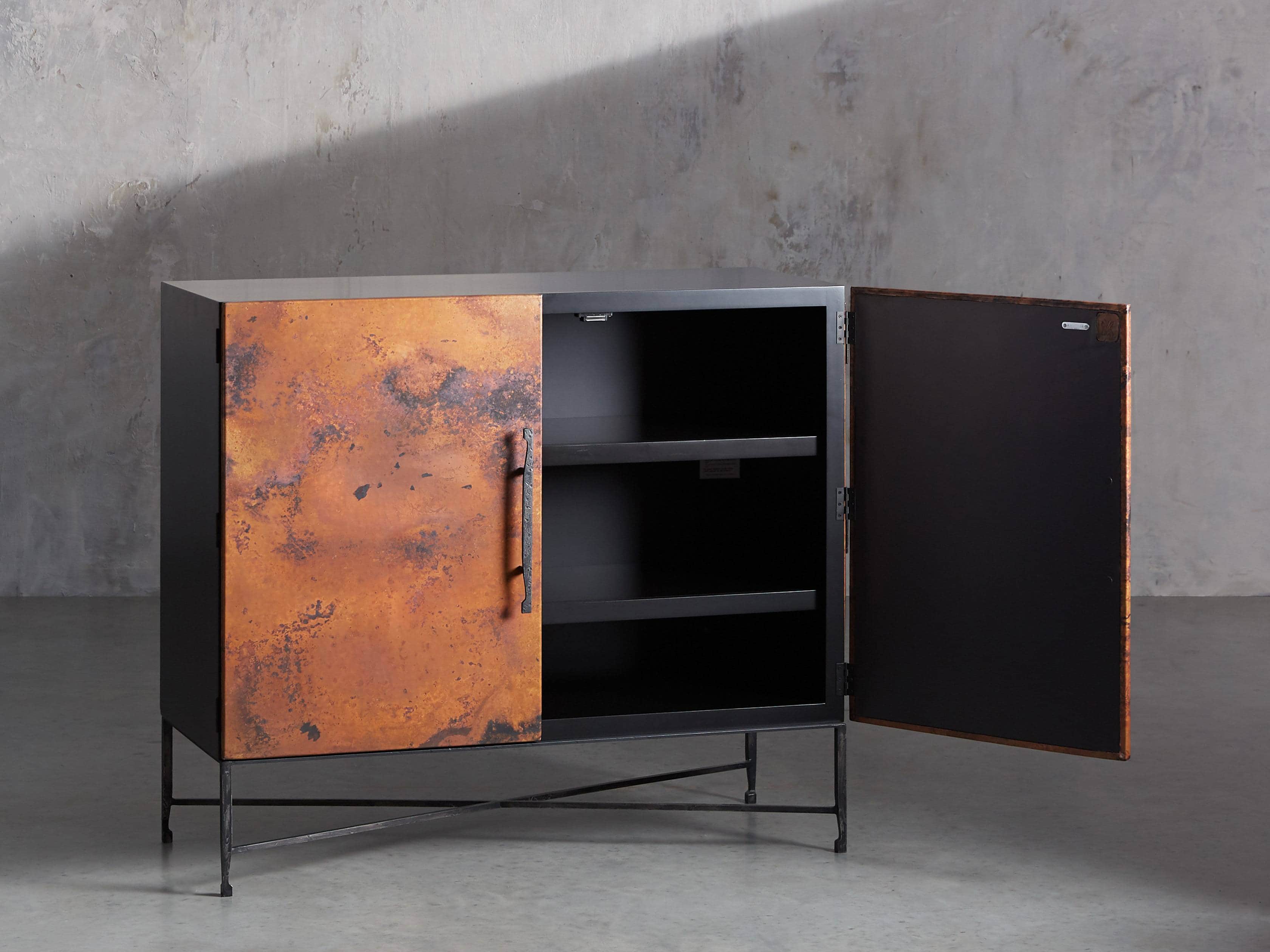 Cahlo 50" Bar Cabinet in Copper