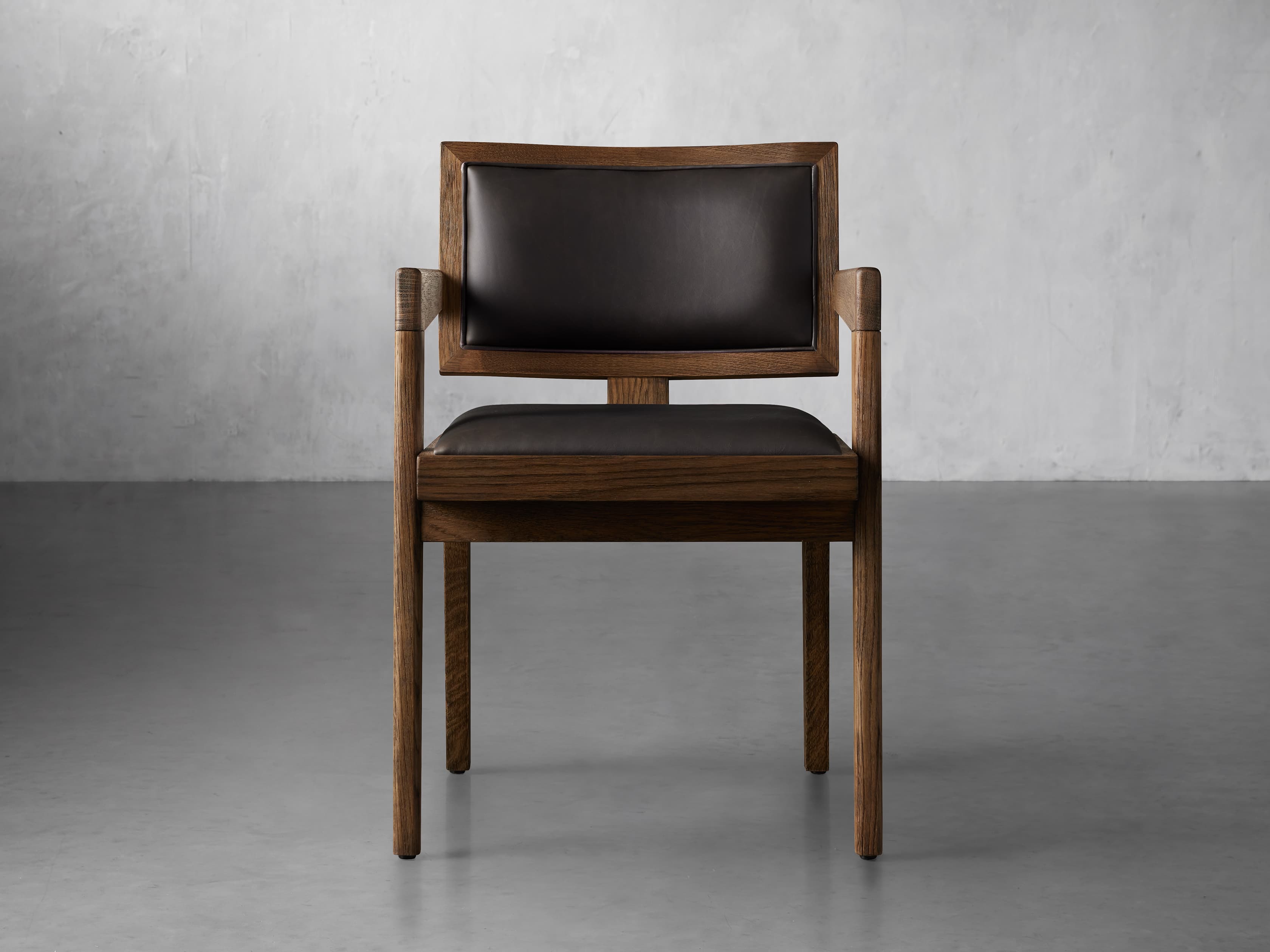 Full grain 2024 leather dining chairs