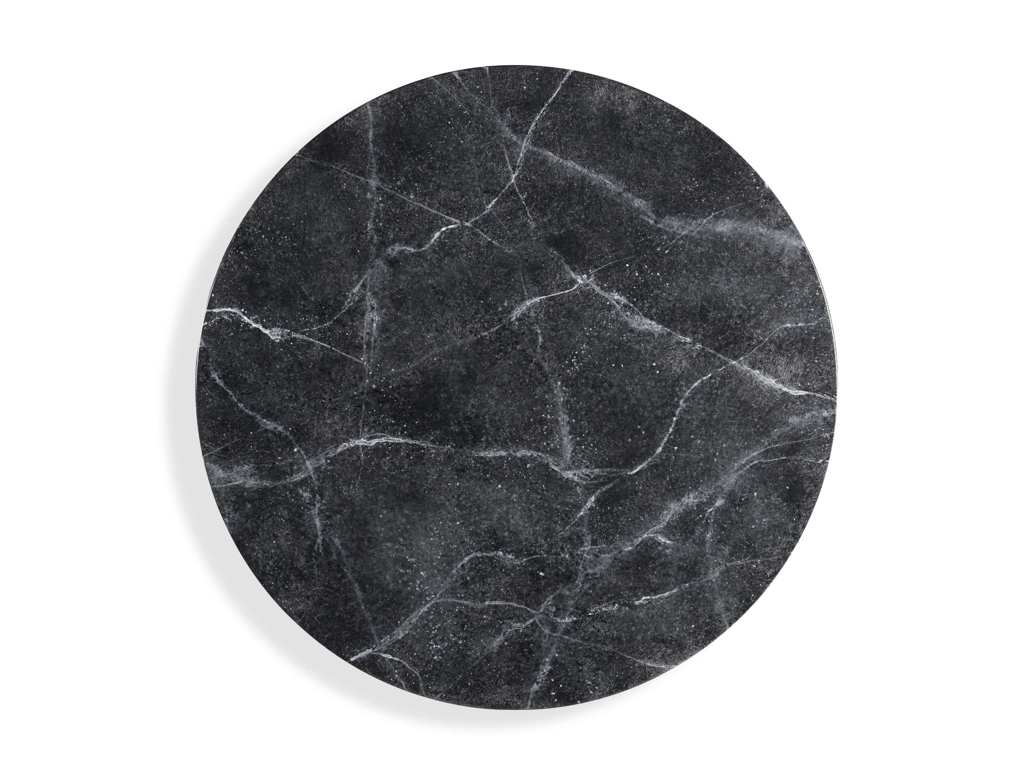 Castello 48" Round Bell'Arte Dining Table in Marmo Grey Bardiglio