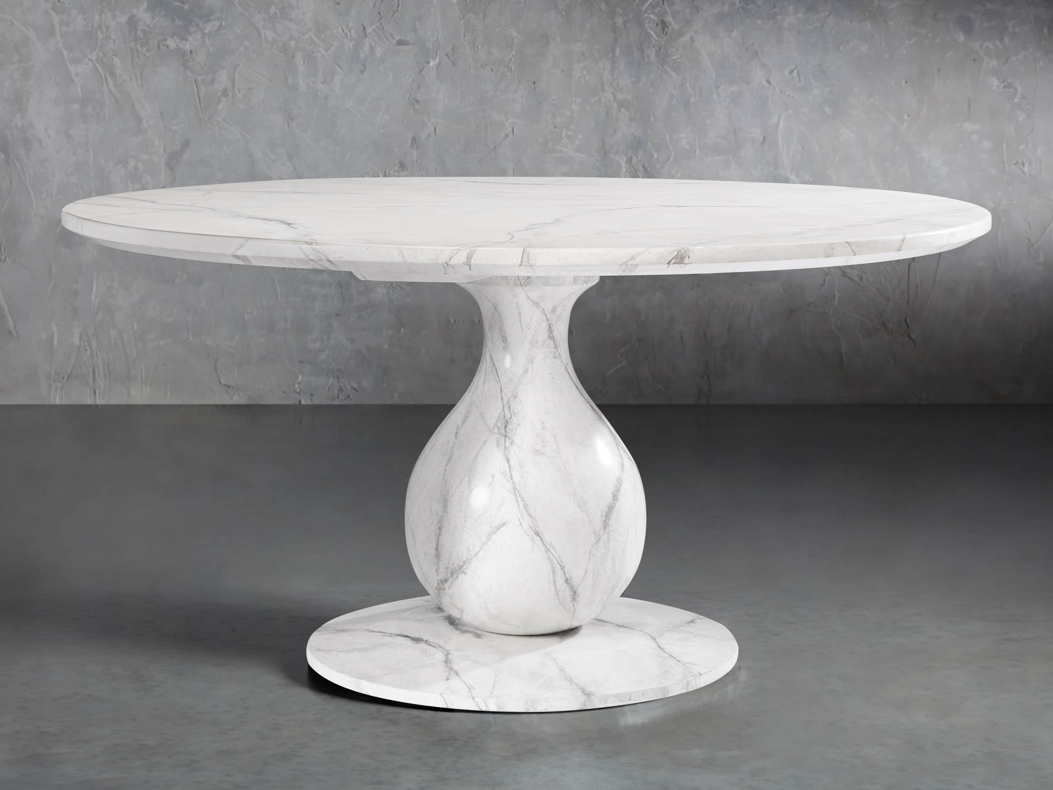 View the Castello Bell'Arte Round Dining Table | Variant: MARMO BIANCO