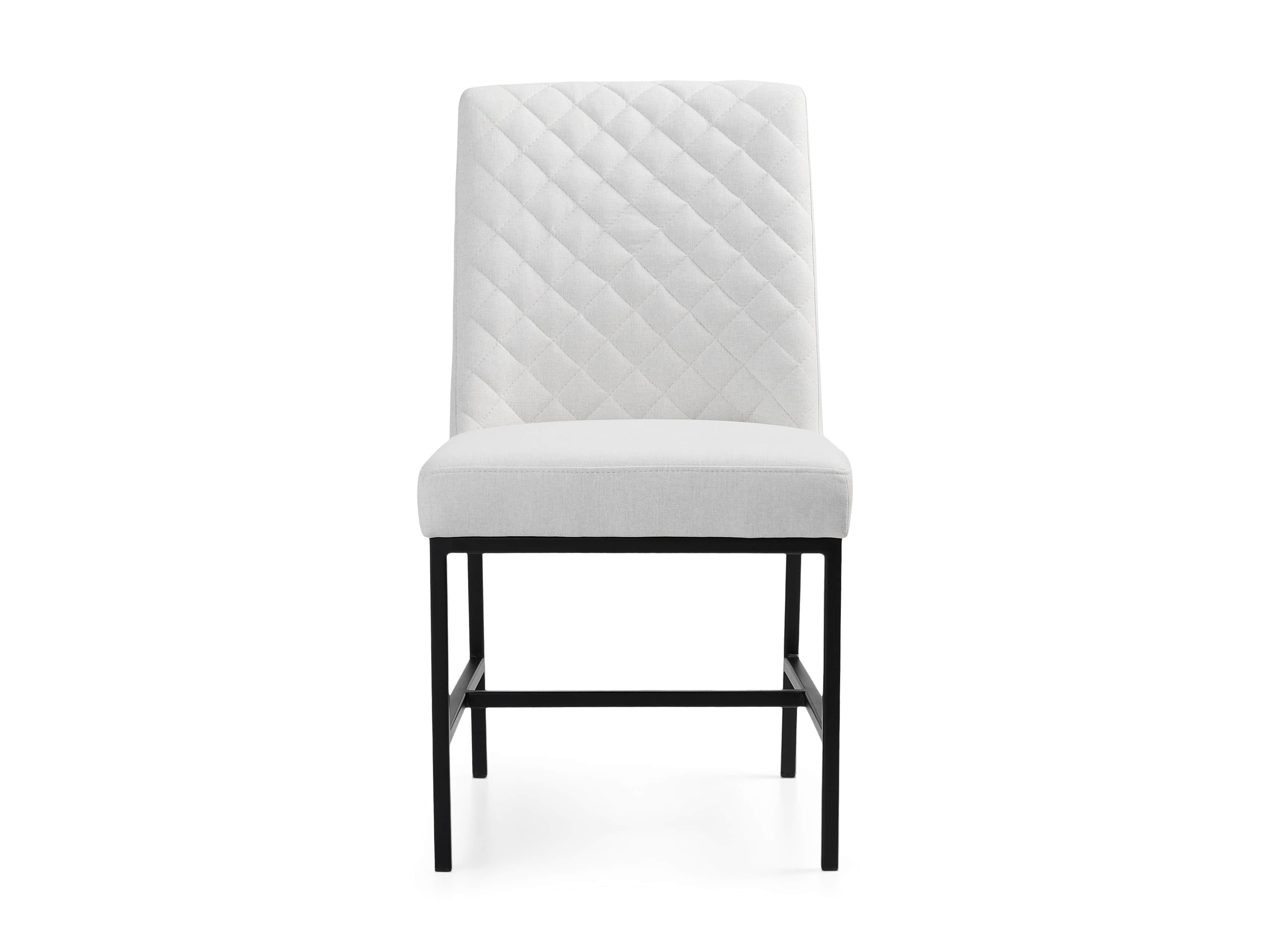 Cava 20" Dining Side Chair with Black Base in Sunday Stone