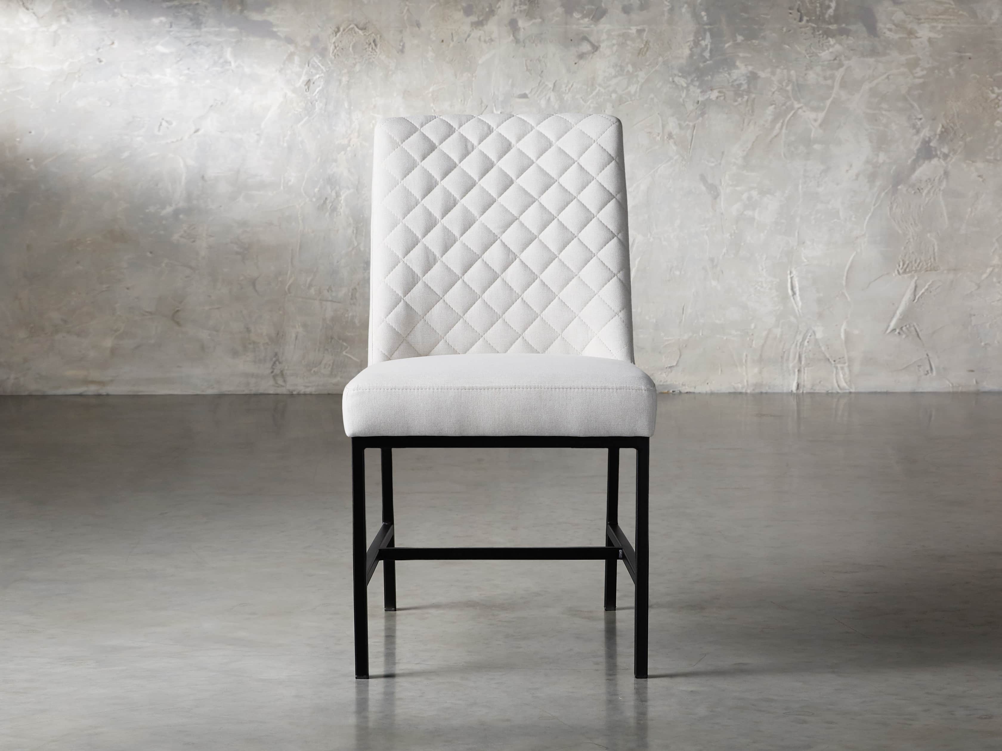 Cava 20" Dining Side Chair with Black Base in Sunday Stone