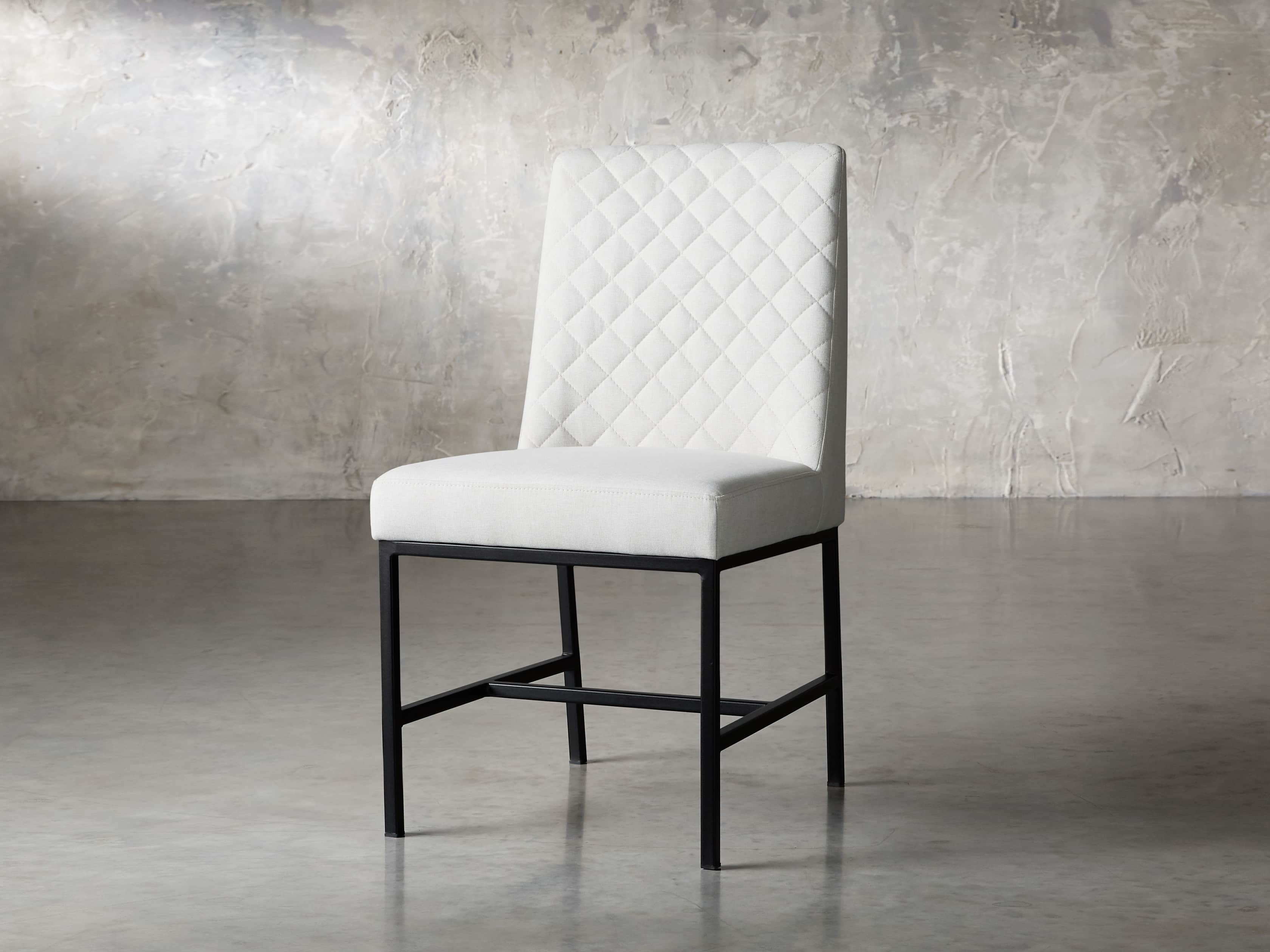 Cava 20" Dining Side Chair with Black Base in Sunday Stone