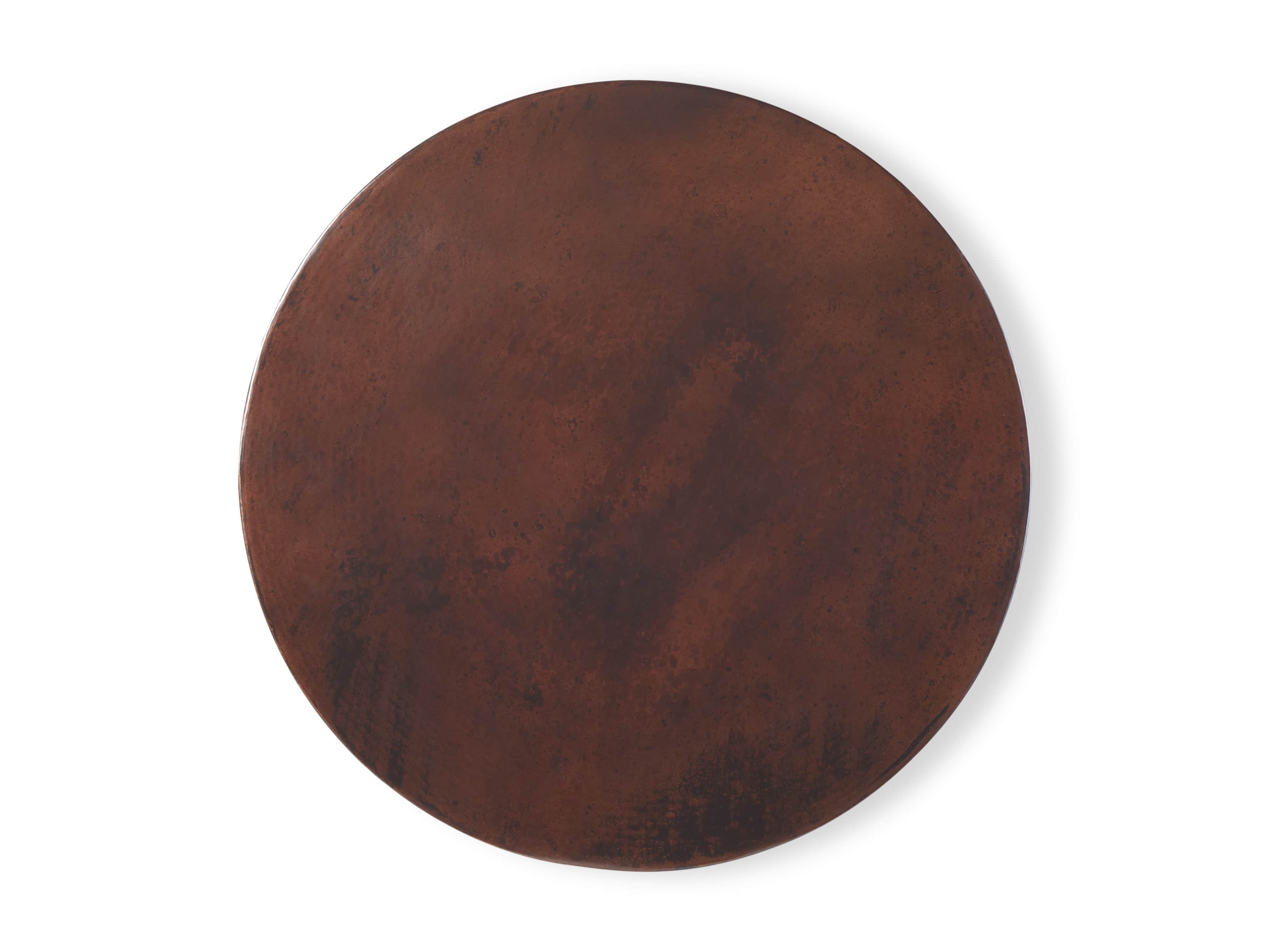 Chocolate Copper 36" Bar Table with Wade Black Base, slide 5 of 5