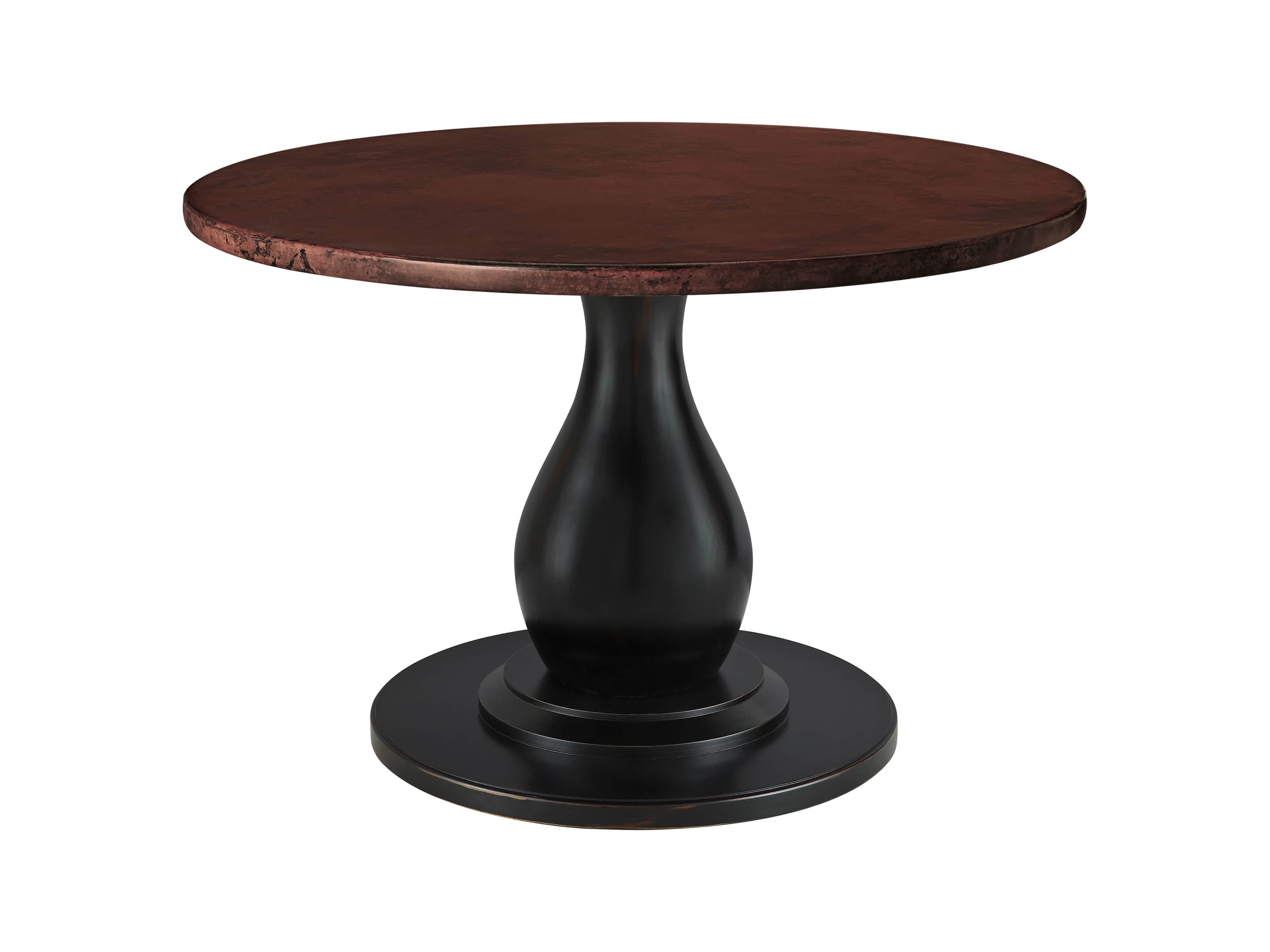 Chocolate Copper 54" Round Table Top With Trieste Table Base, slide 3 of 3