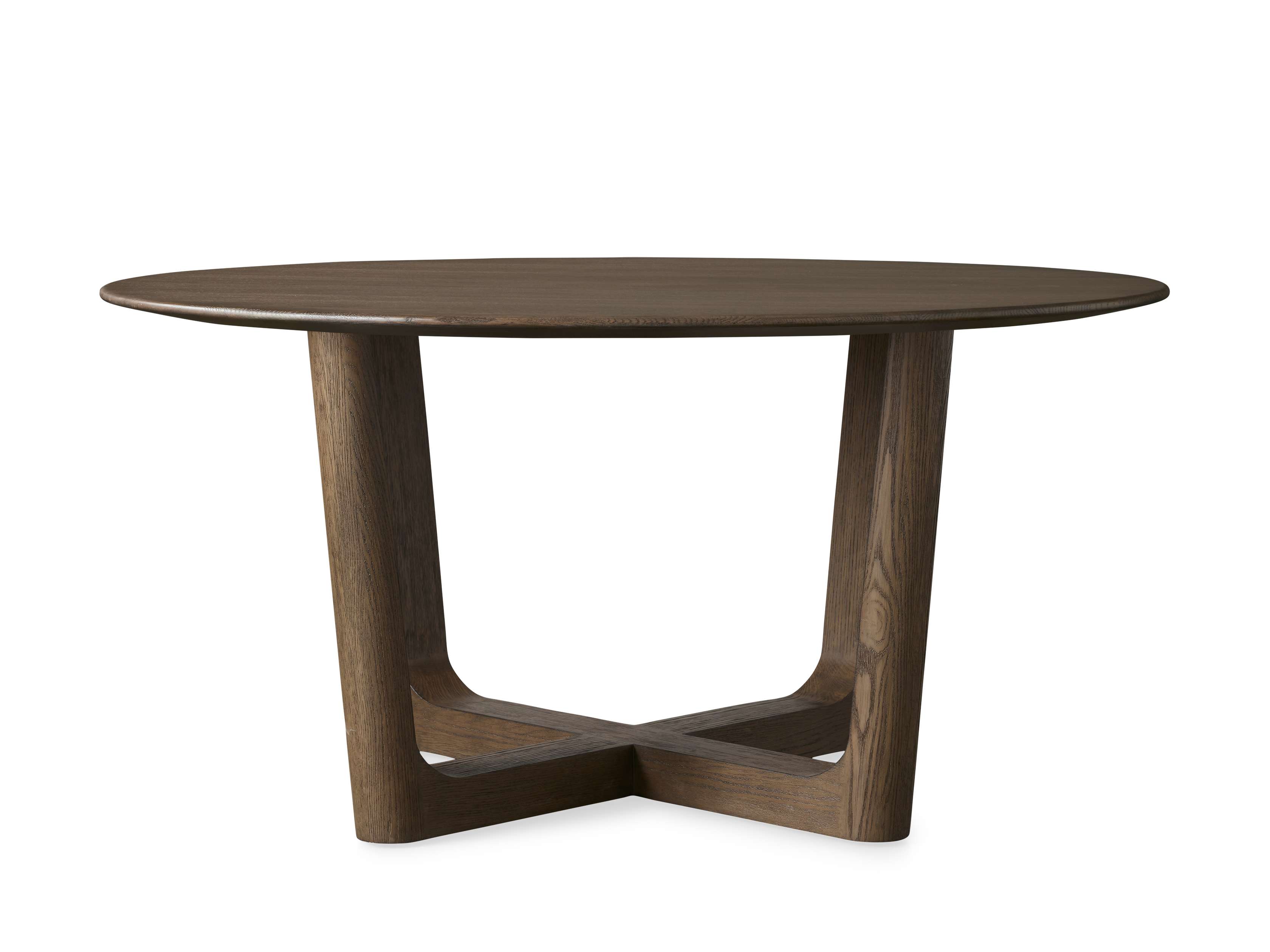 Saint Germain Round Wood Dining Table with Rennes Base