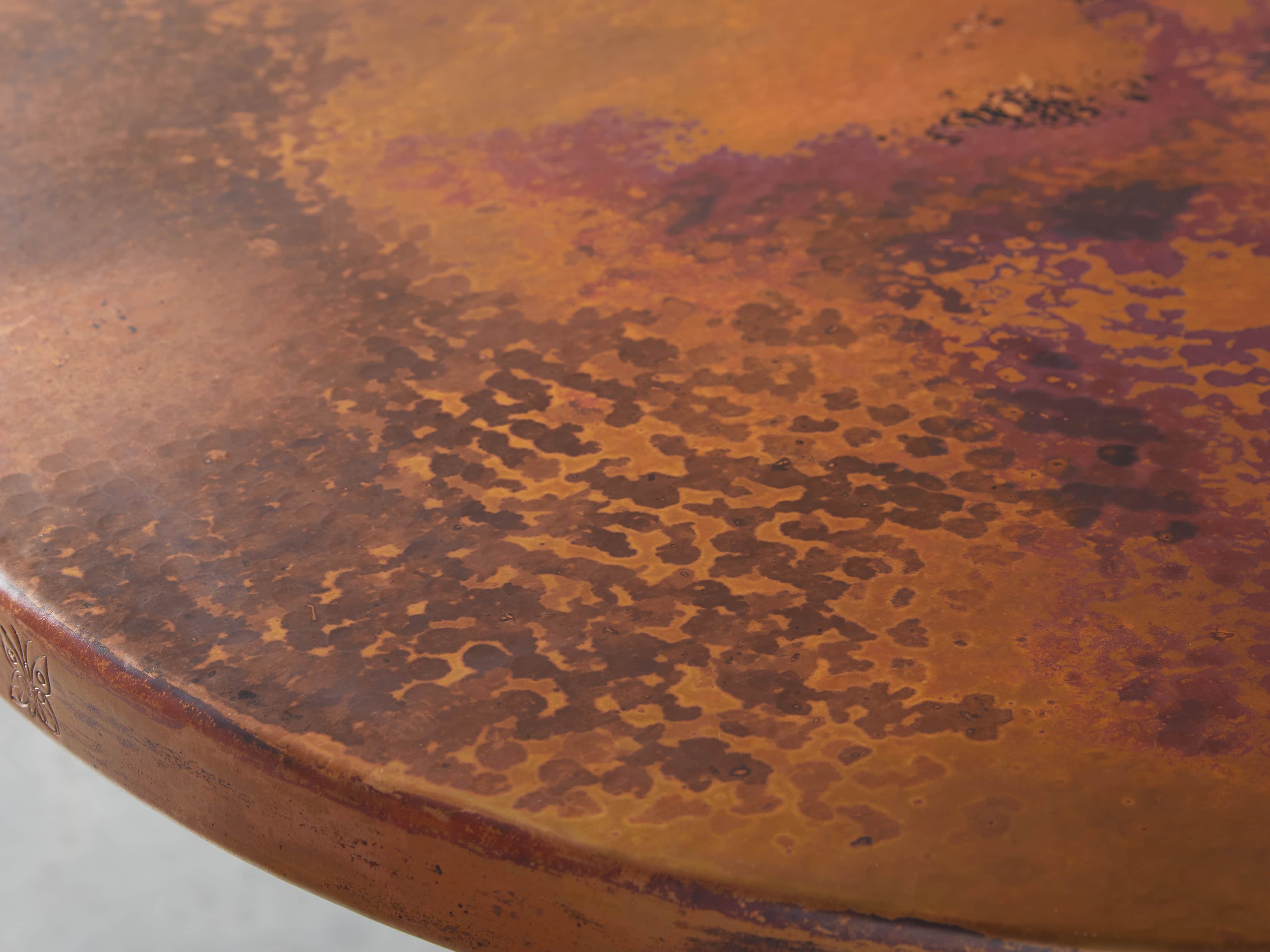 Copper 36" Bar Table with Wade Base, slide 2 of 3