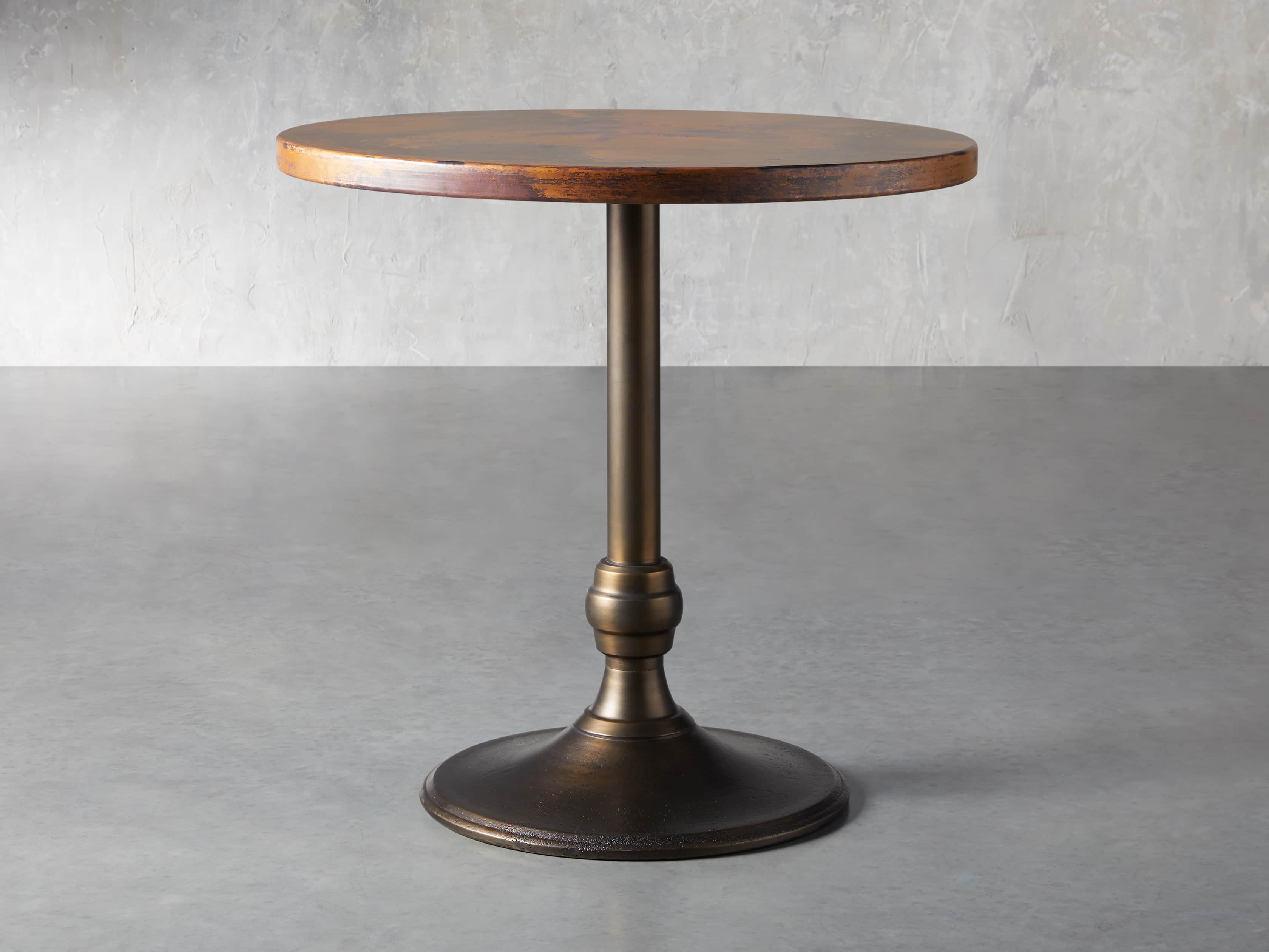 View the Recycled Metal Counter Table with Wade Base | Variant: COPPER