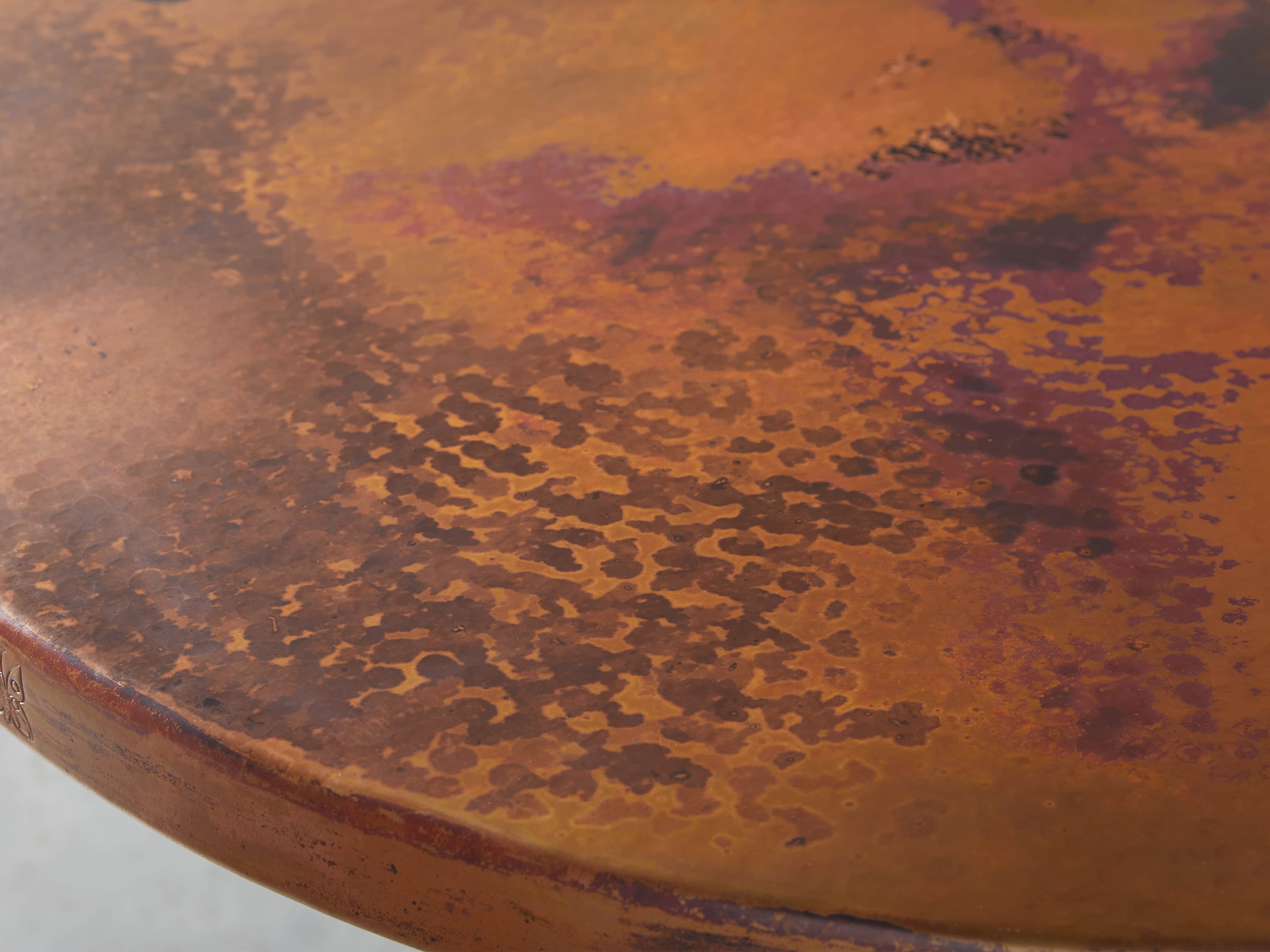 Copper 38" Counter Table with Wade Base, slide 2 of 3