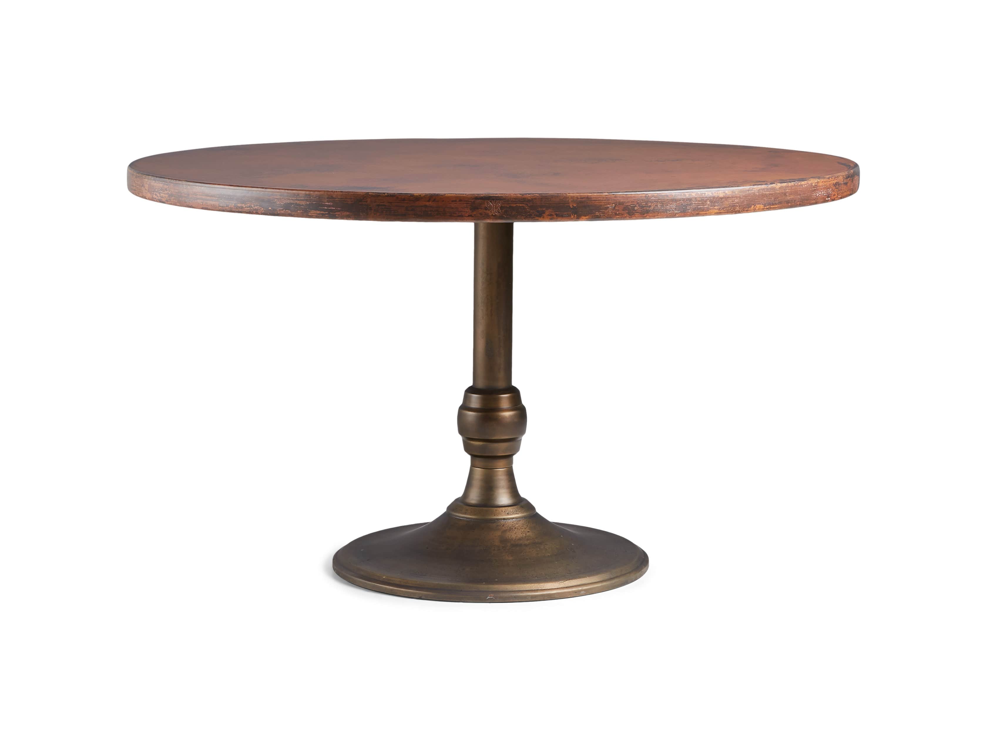 Wade 48" Copper Round Dining Table, slide 7 of 7