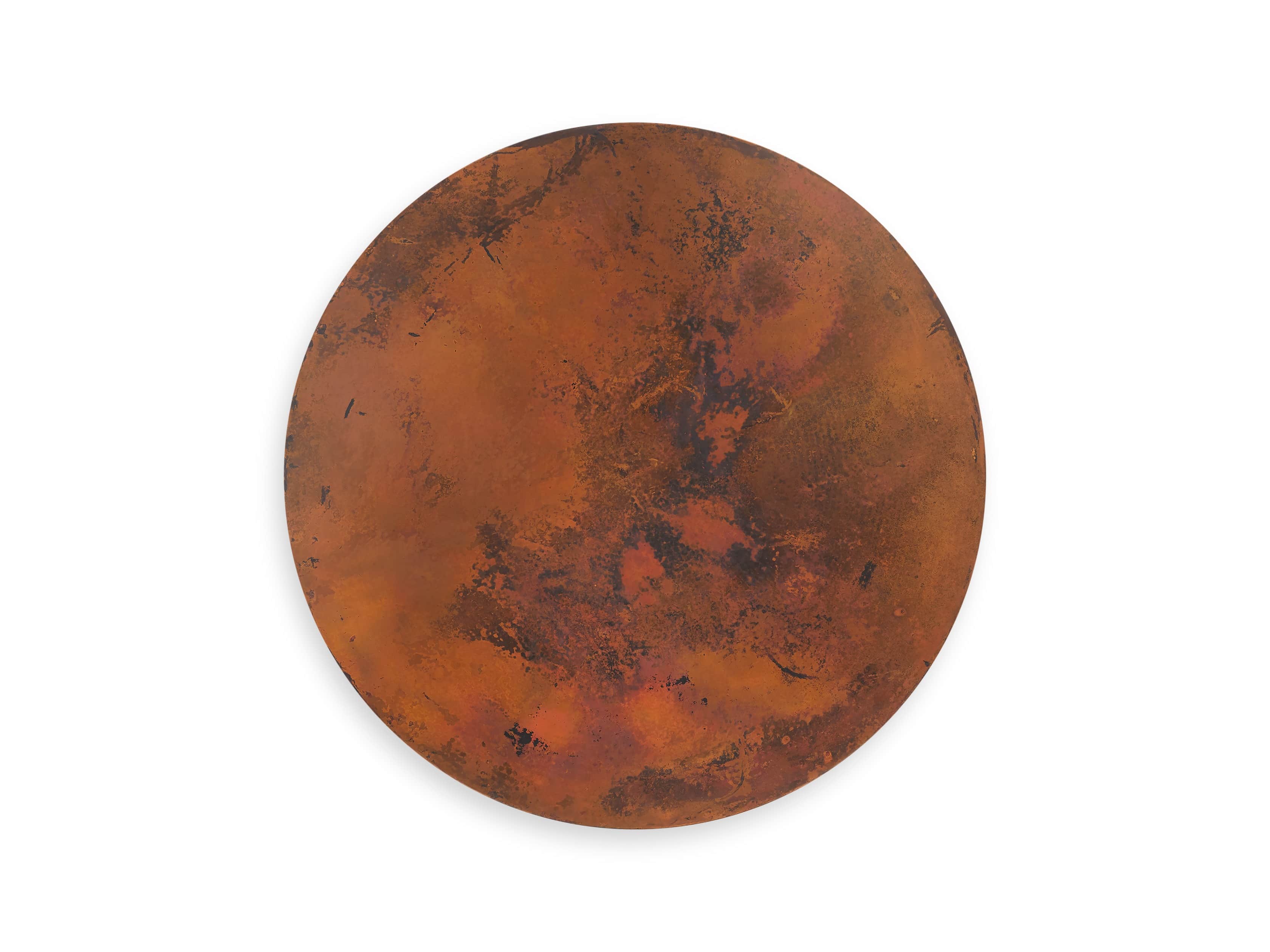 Copper 38" Round Table Top With Kenya Counter Base