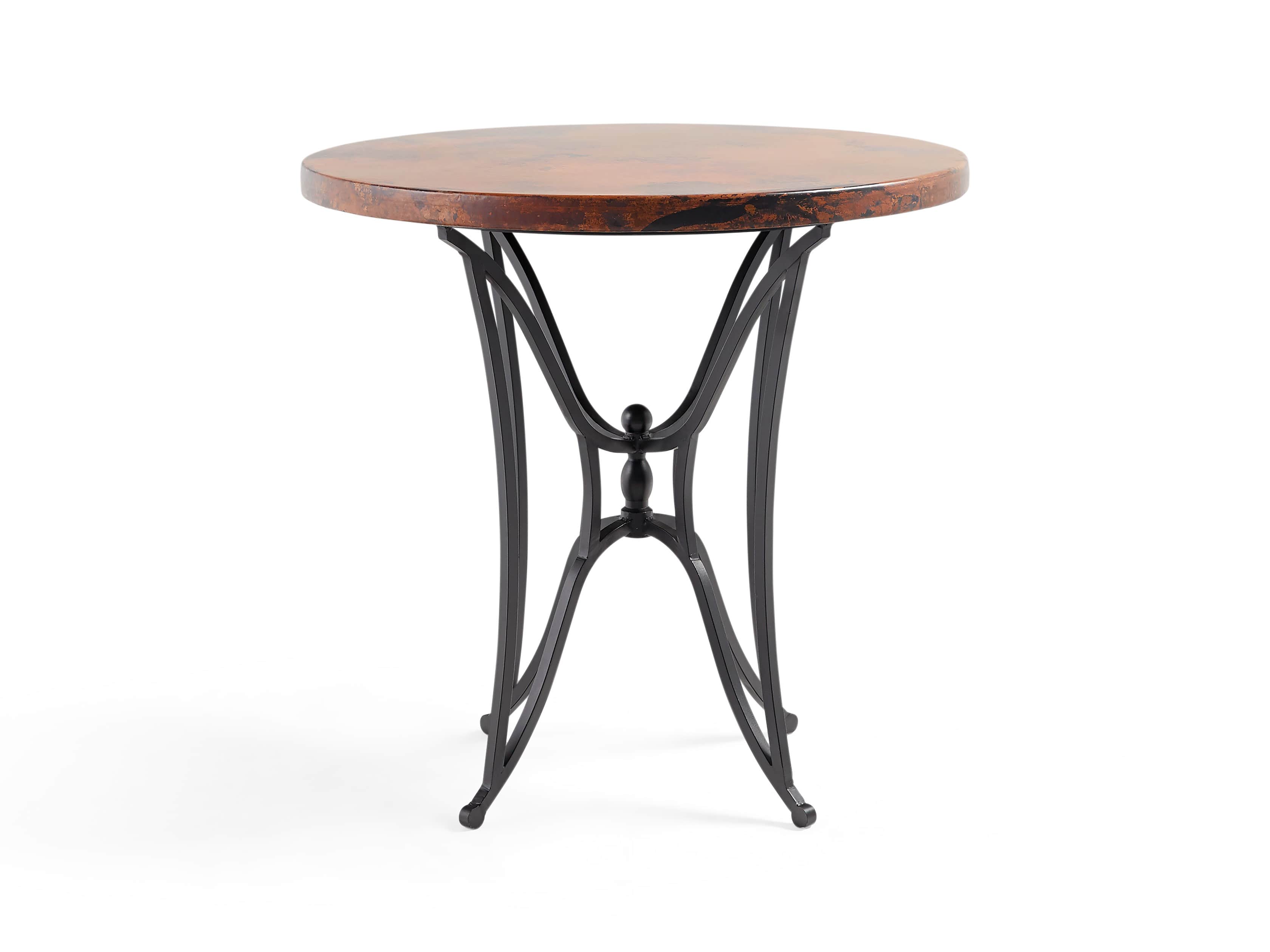 Copper 38" Round Table Top With Kenya Counter Base