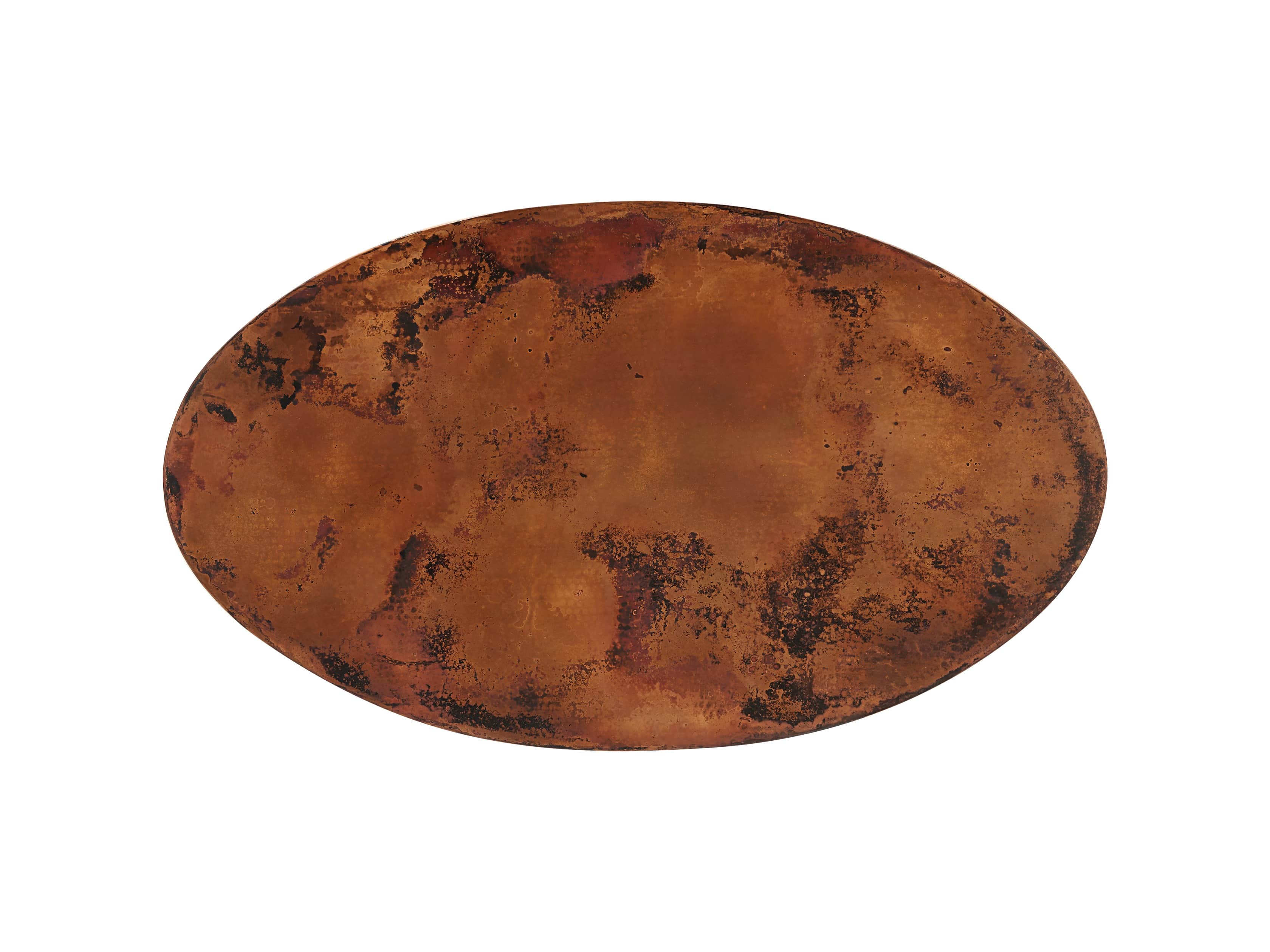 Copper 52" X 90" Oval Dining Table with Arvada Base
