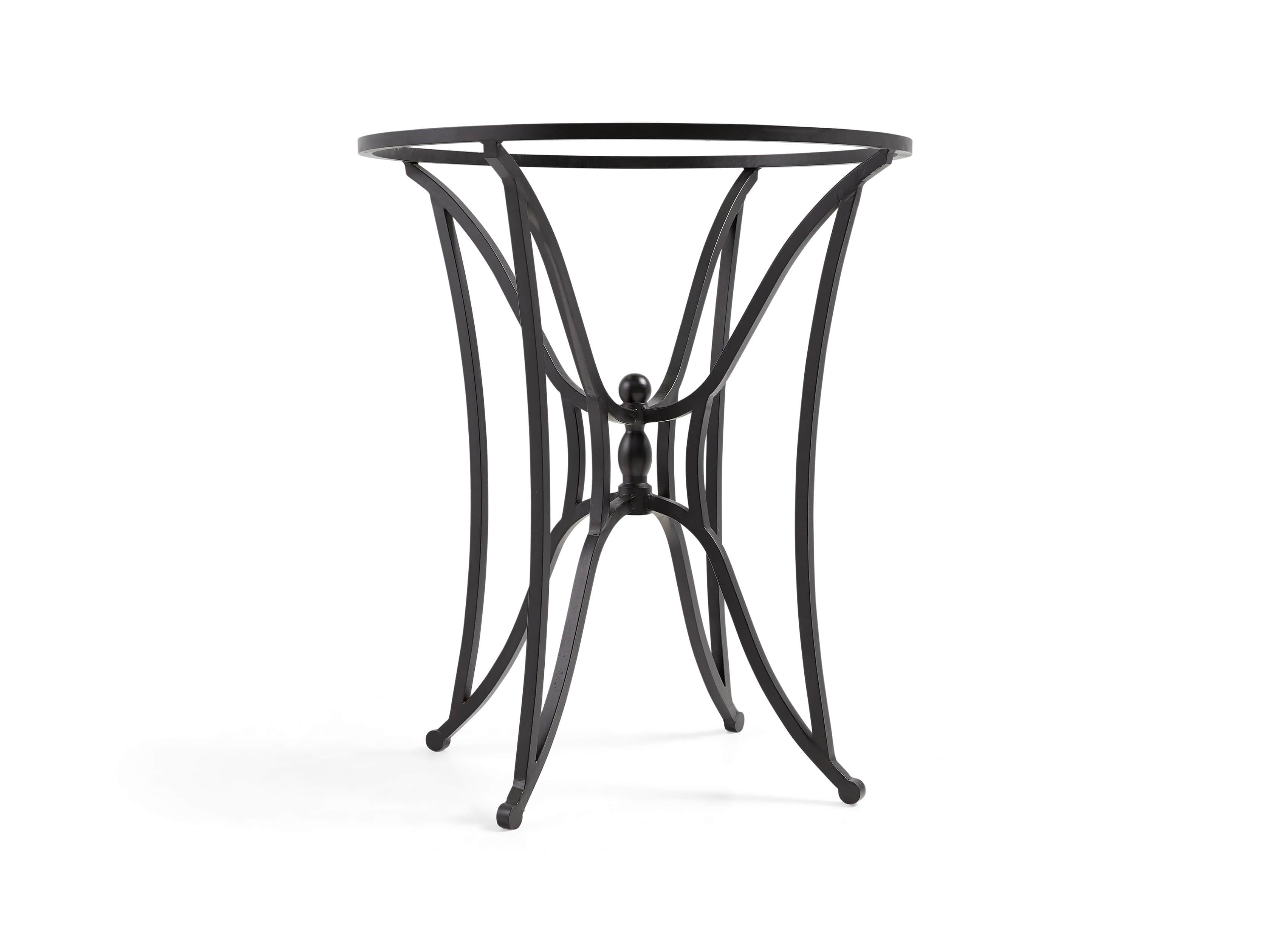 Kenya Iron Counter Table Base In Distressed Black