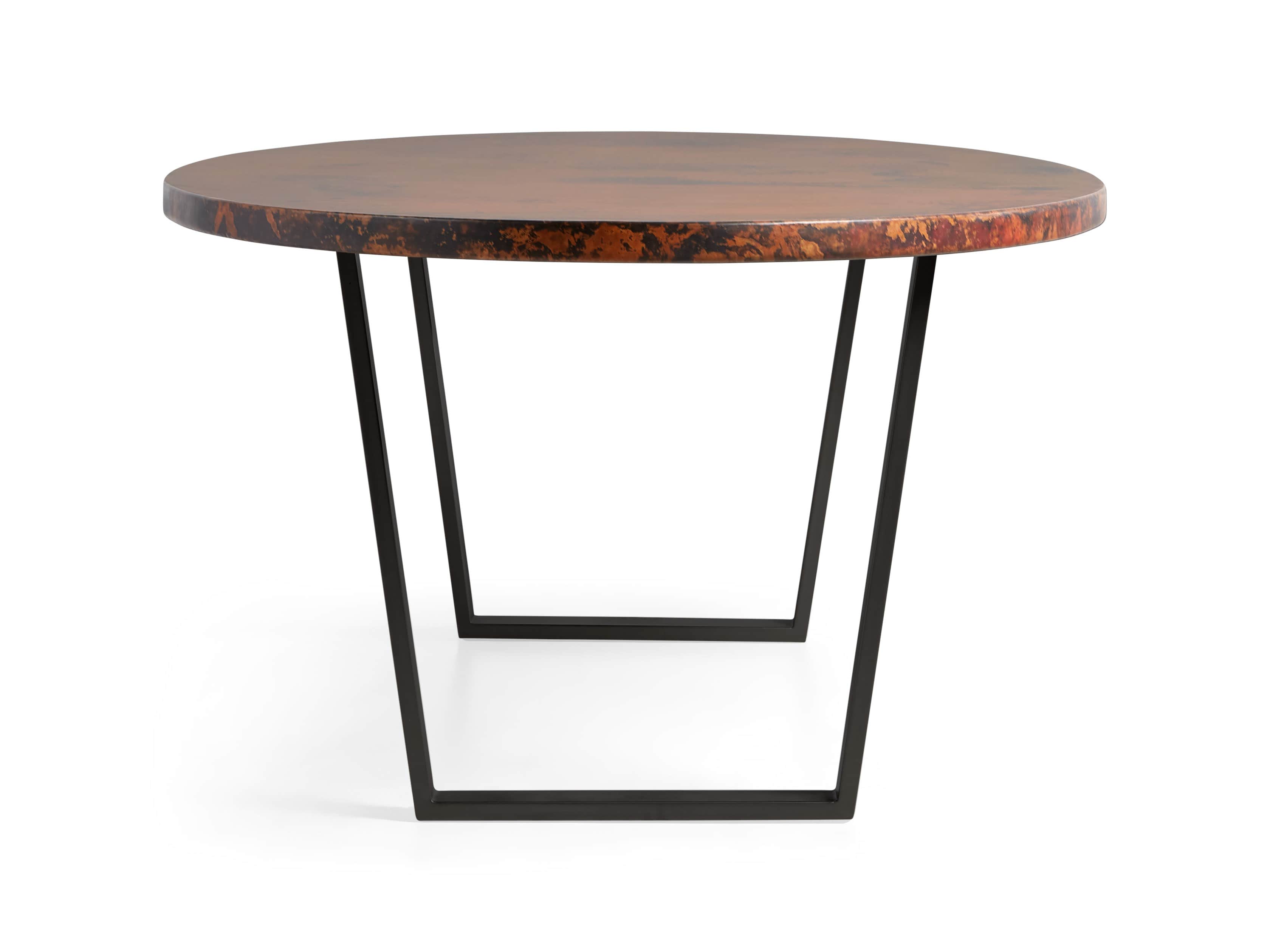 Copper 77" x 44" Dining Table with Hardyn Base in Black, slide 9 of 9