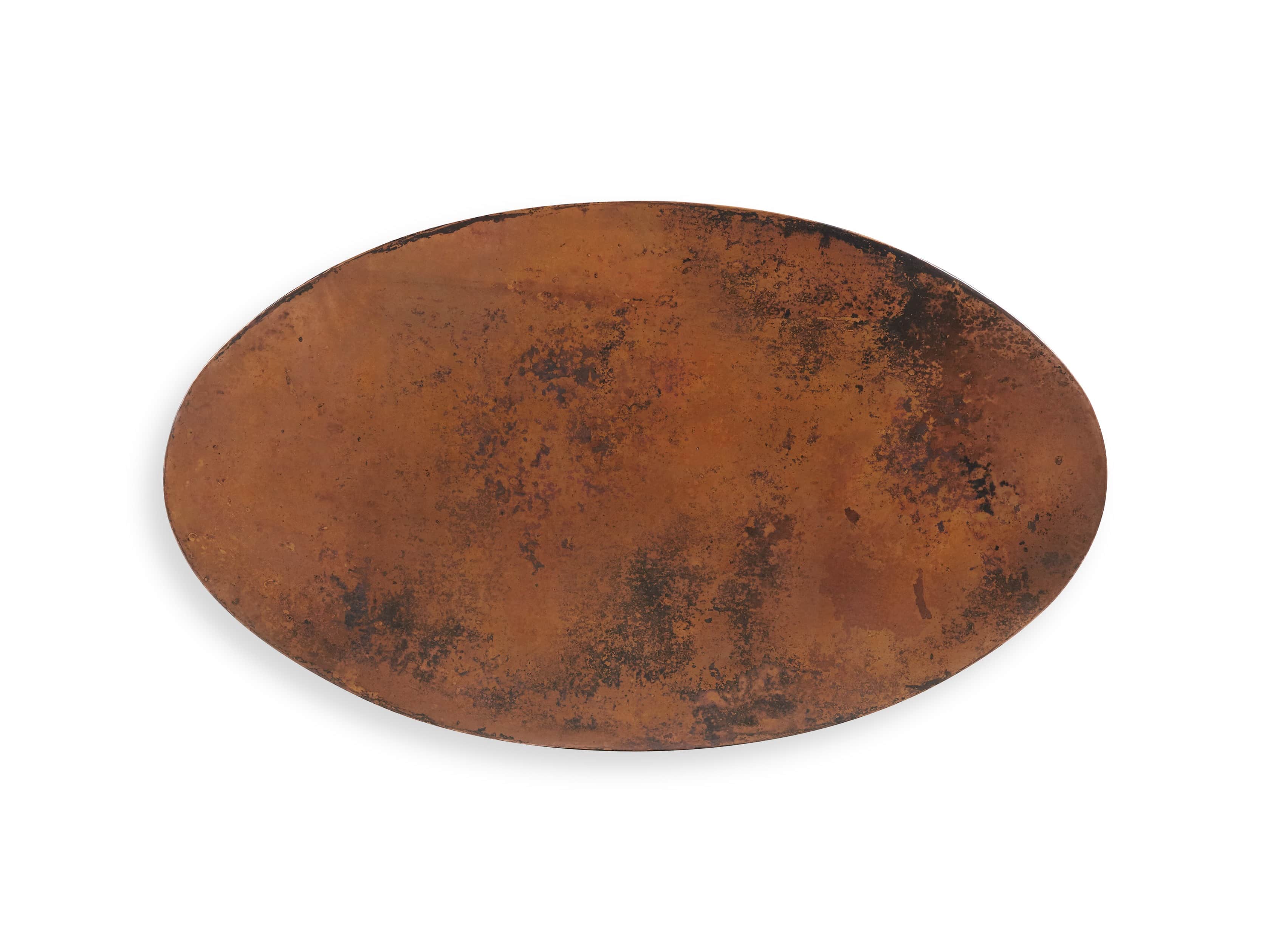 77" x 44" Copper Table with Lyon Base in Black, slide 8 of 10