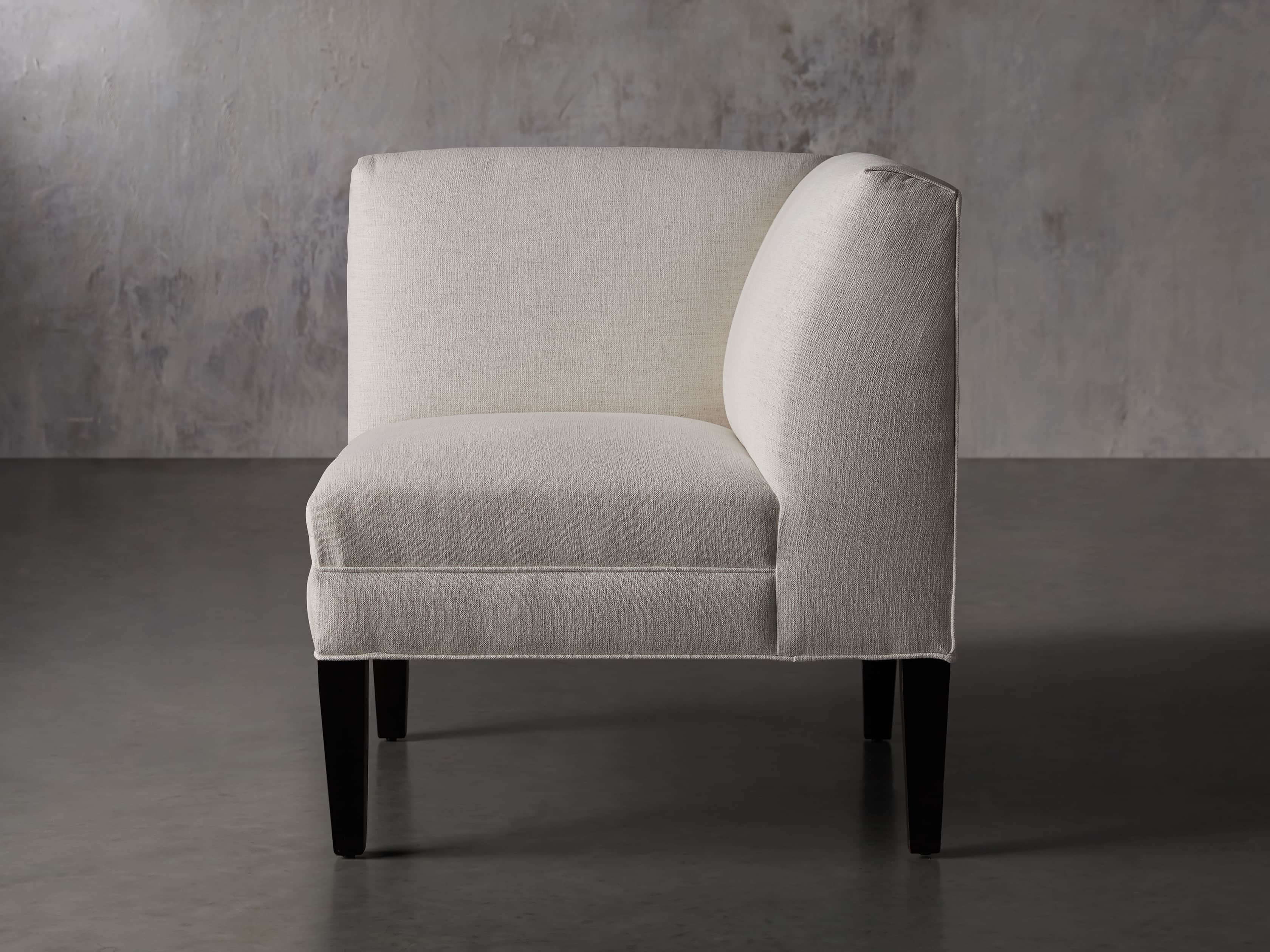 Eaton (No Toss Pillow) Upholstered Non-Tufted 32" Corner, slide 2 of 6