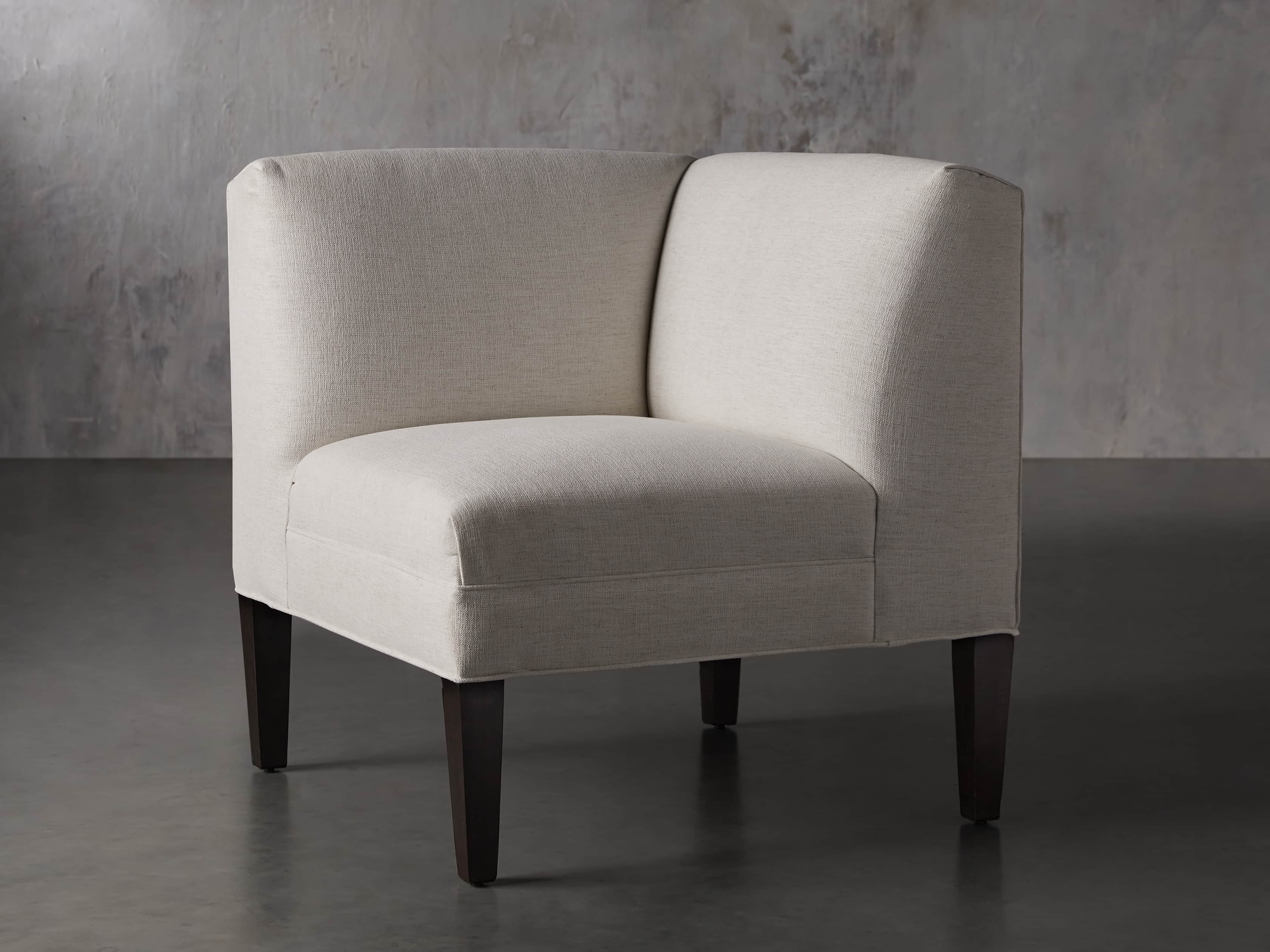 Tufted corner chair hot sale