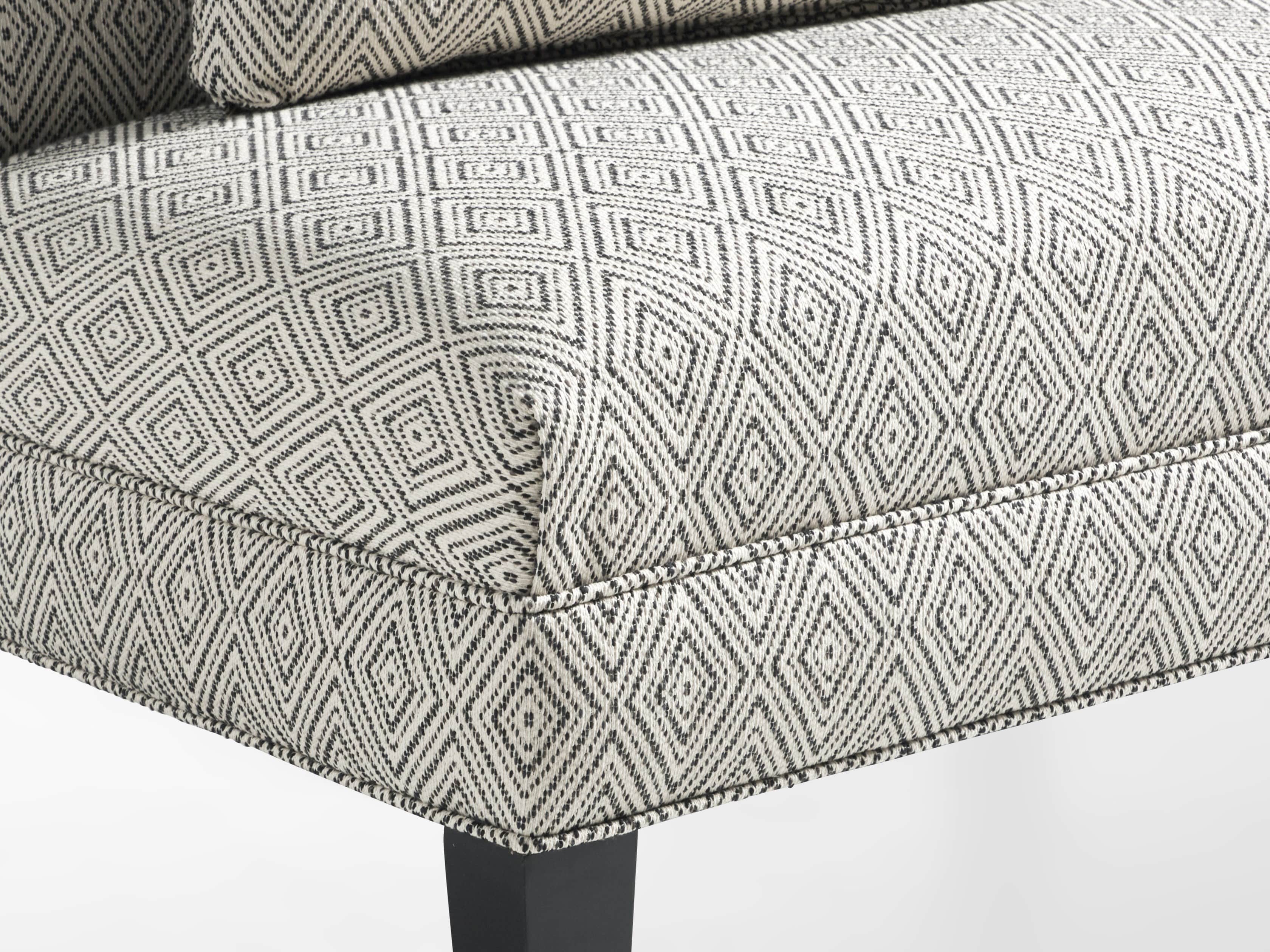 Eaton Upholstered 80" Non-Tufted Settee in Davos Night, slide 5 of 5