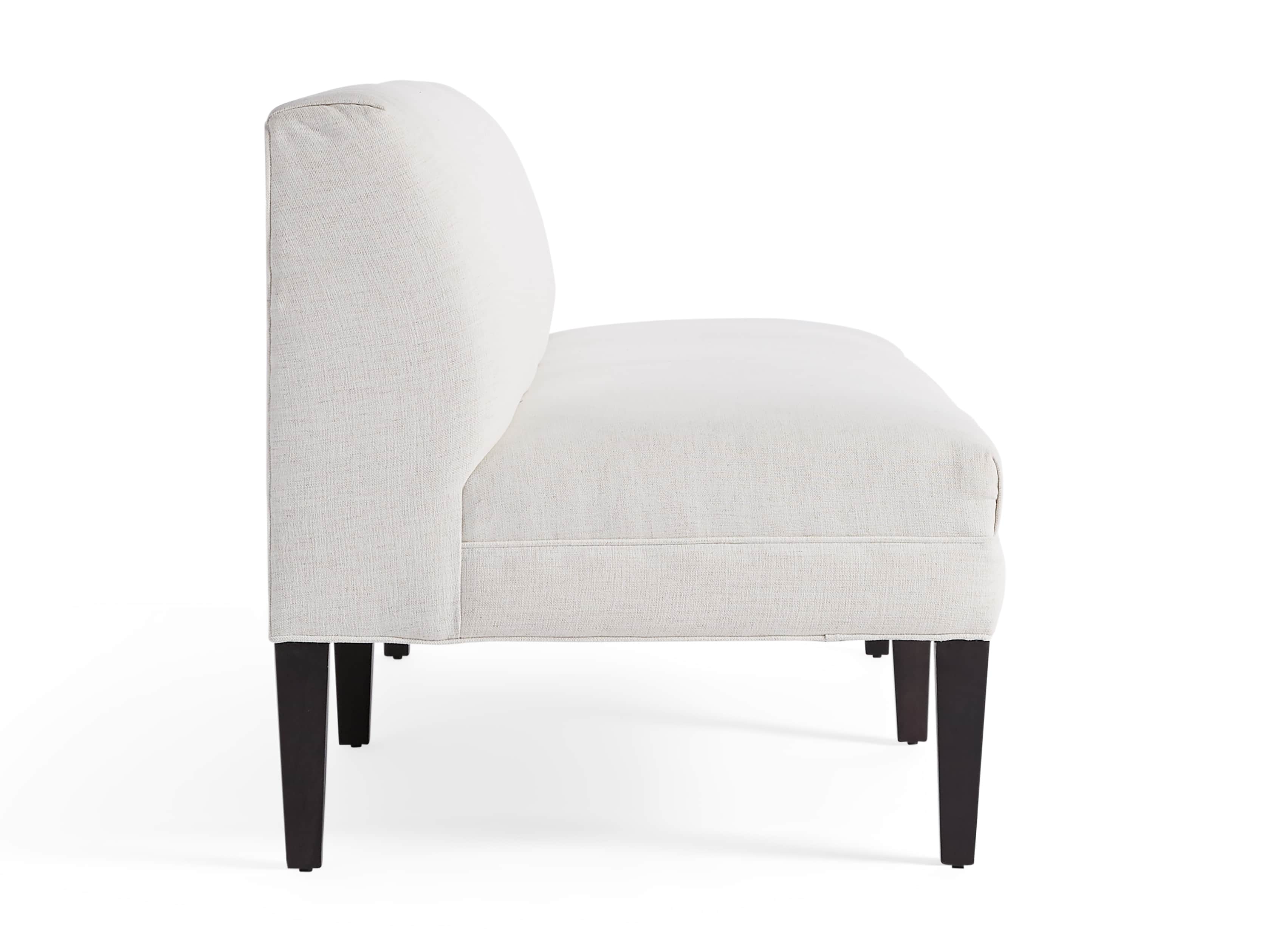 Eaton (No Toss Pillow) Upholstered Non-Tufted 80" Settee