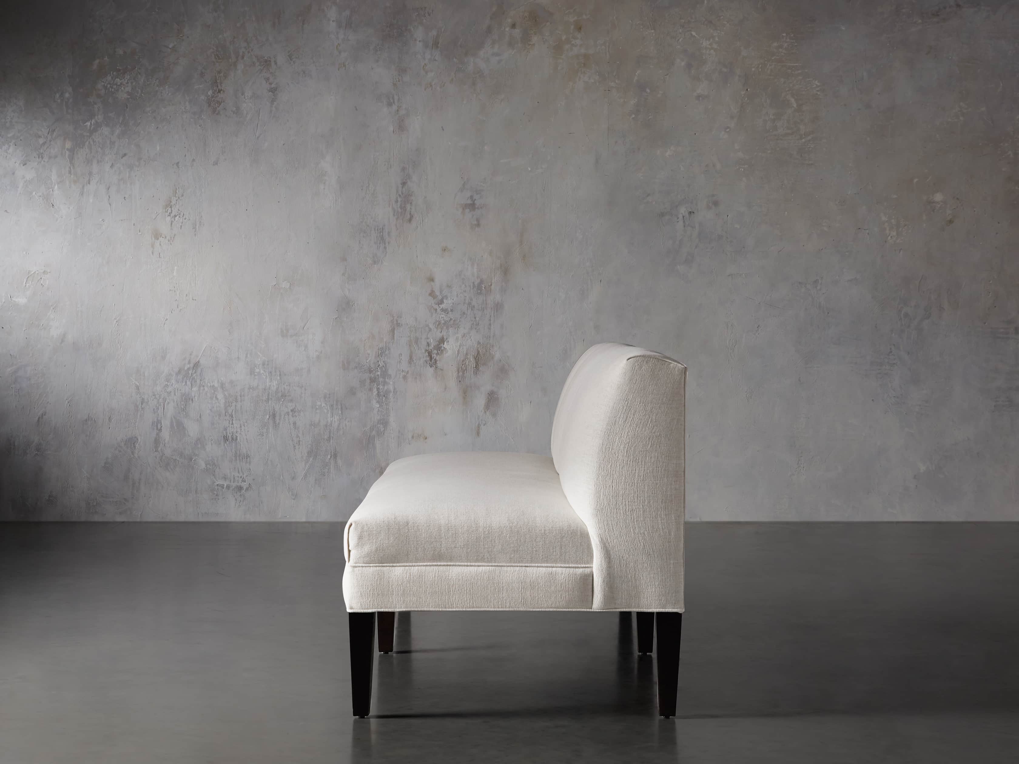 Eaton (No Toss Pillow) Upholstered Non-Tufted 80" Settee