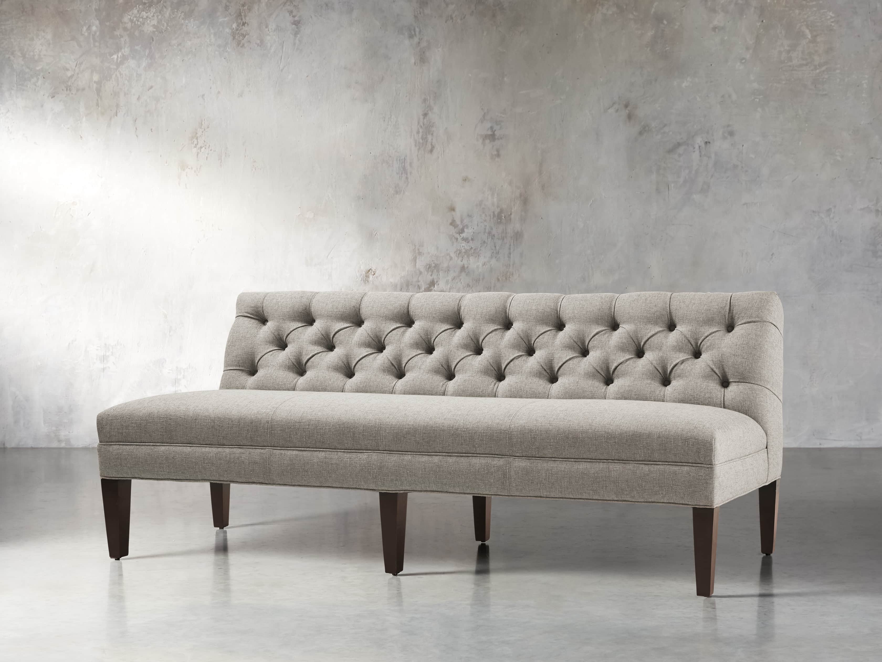 Eaton Upholstered 80" Tufted Settee