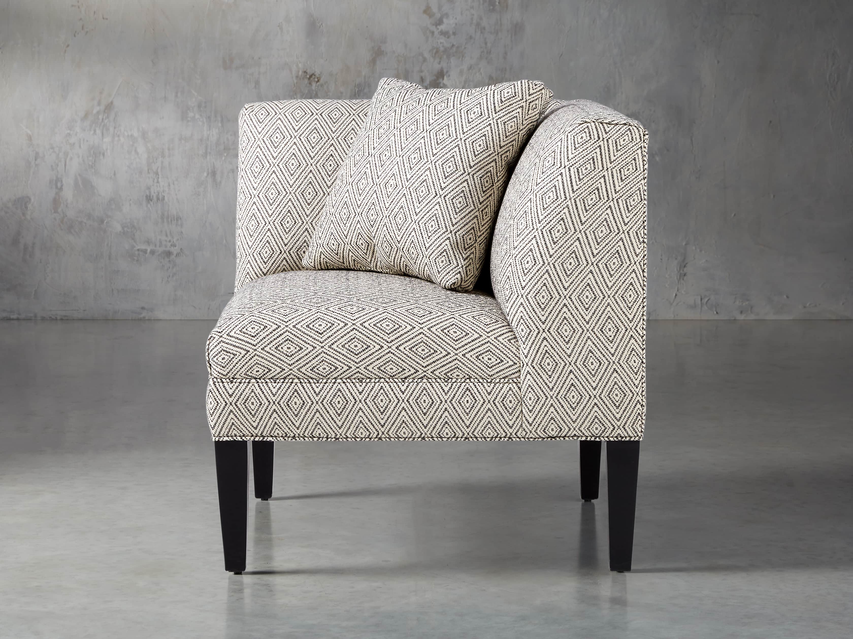 Eaton Upholstered 32" Non-Tufted Corner in Davos Night, slide 5 of 6