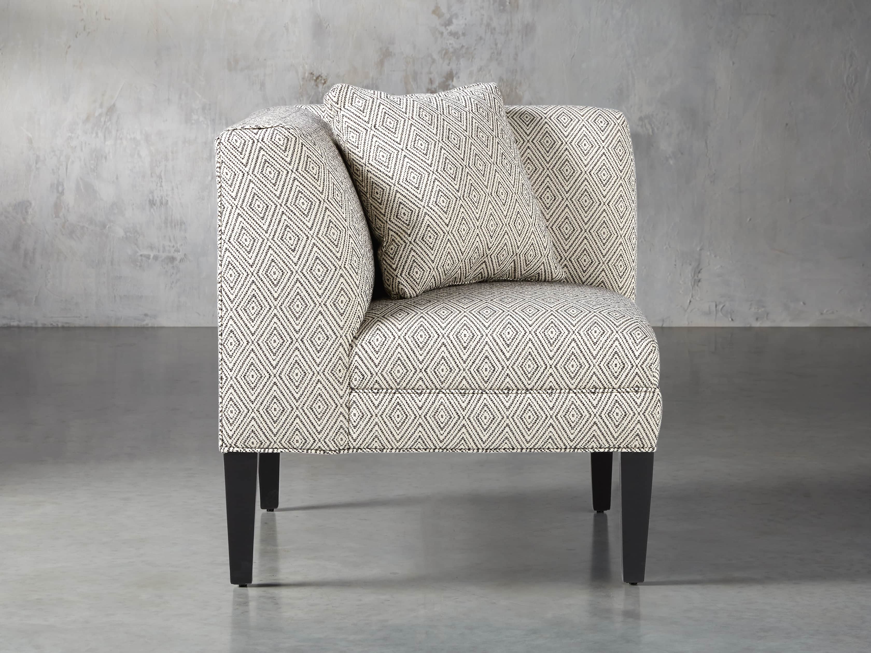 Eaton Upholstered 32" Non-Tufted Corner in Davos Night, slide 2 of 6