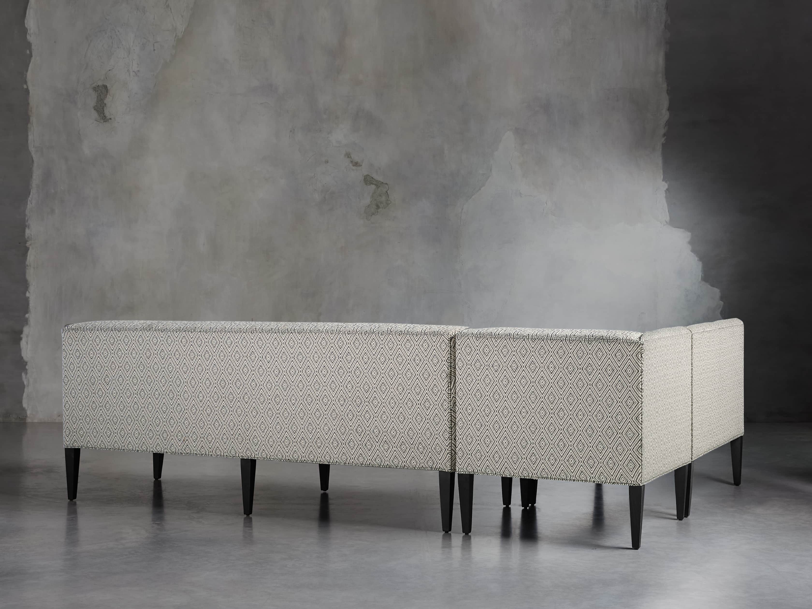 Eaton Upholstered 109" Non-Tufted Banquette in Davos Night, slide 2 of 4