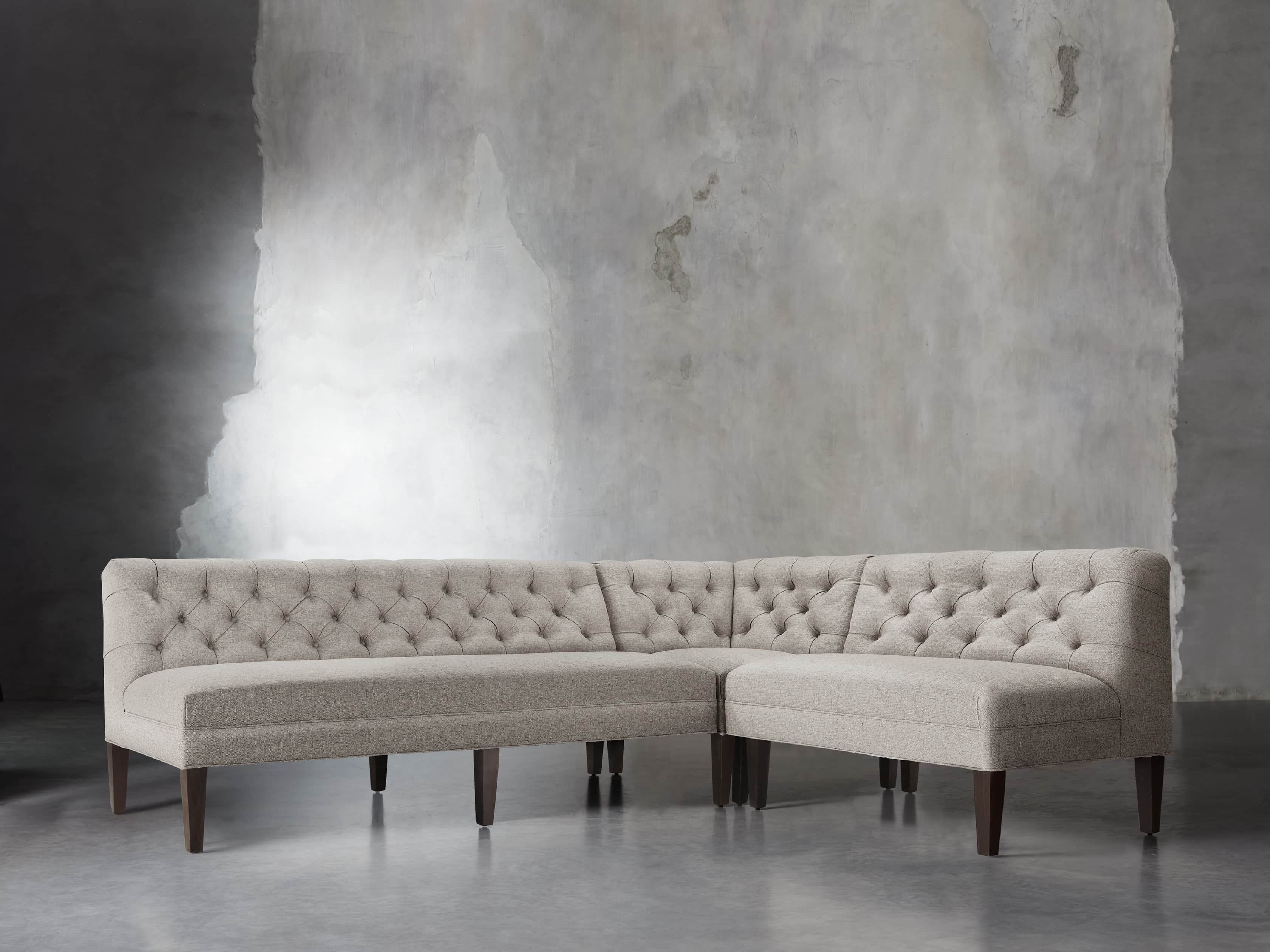 Eaton Upholstered 112" Tufted Banquette
