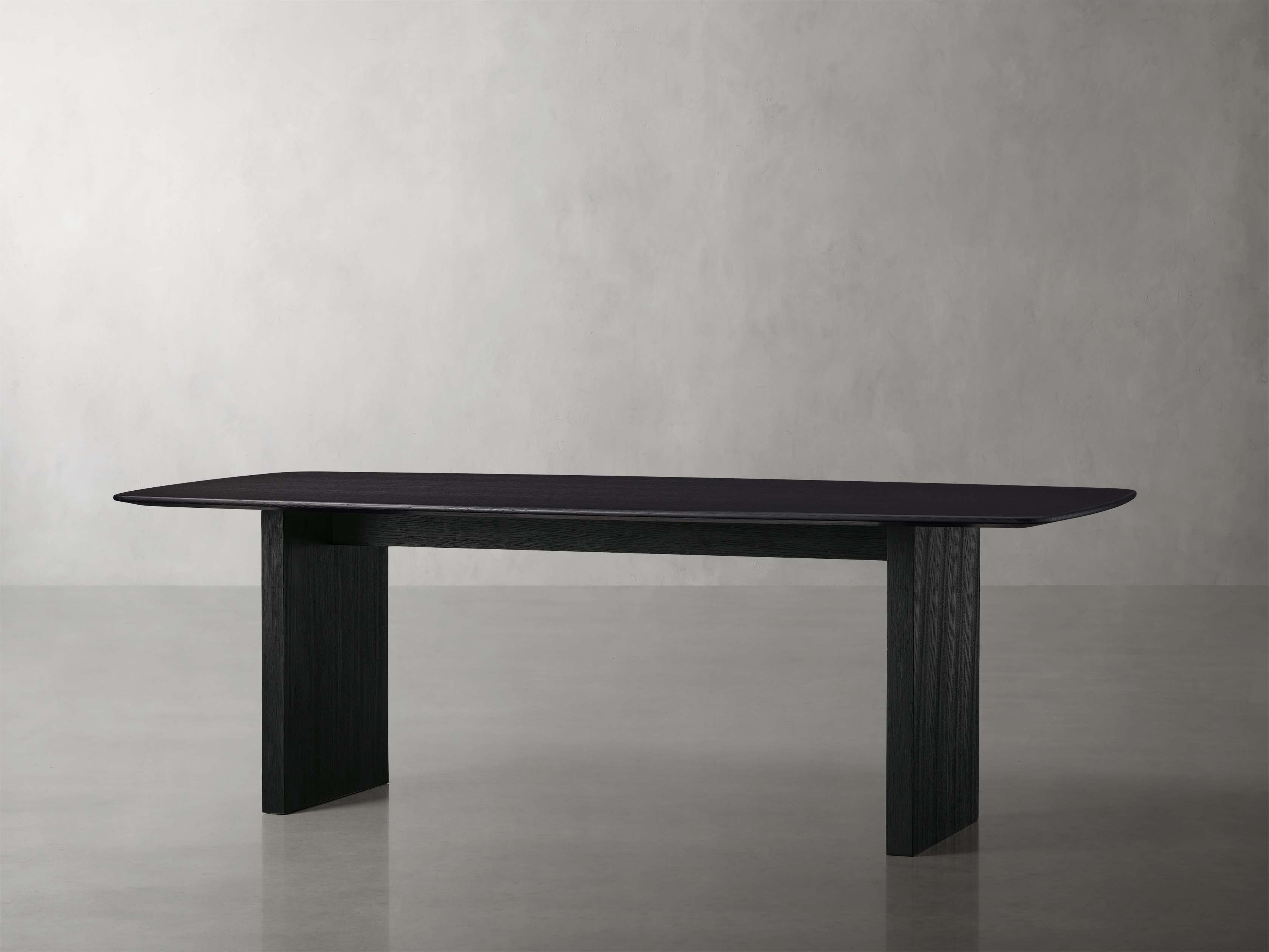 Saint Germain Wood Top Dining Table with Wood Clement Base