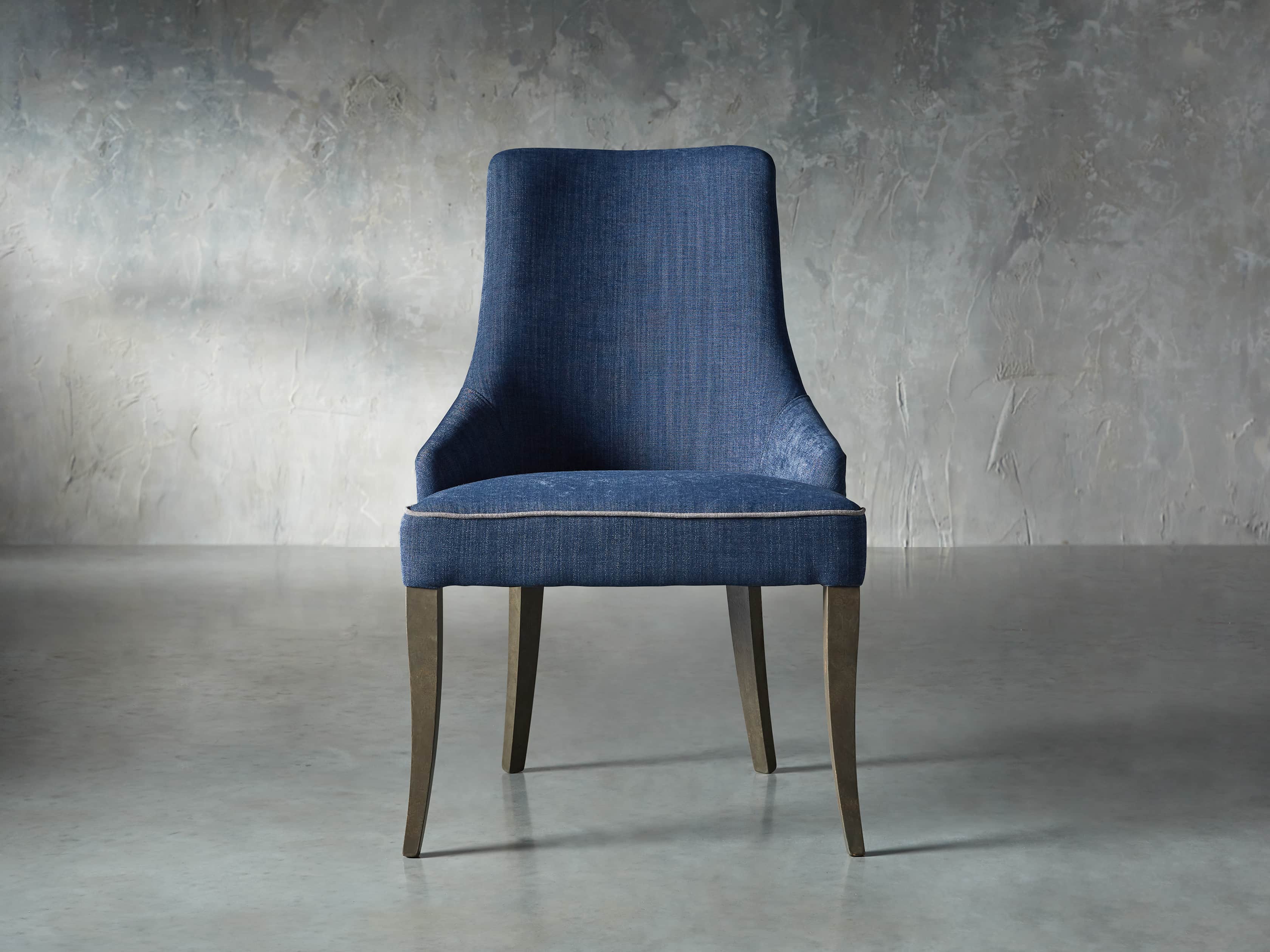 Elisa Dining Chair in Indaco Blue, slide 1 of 7