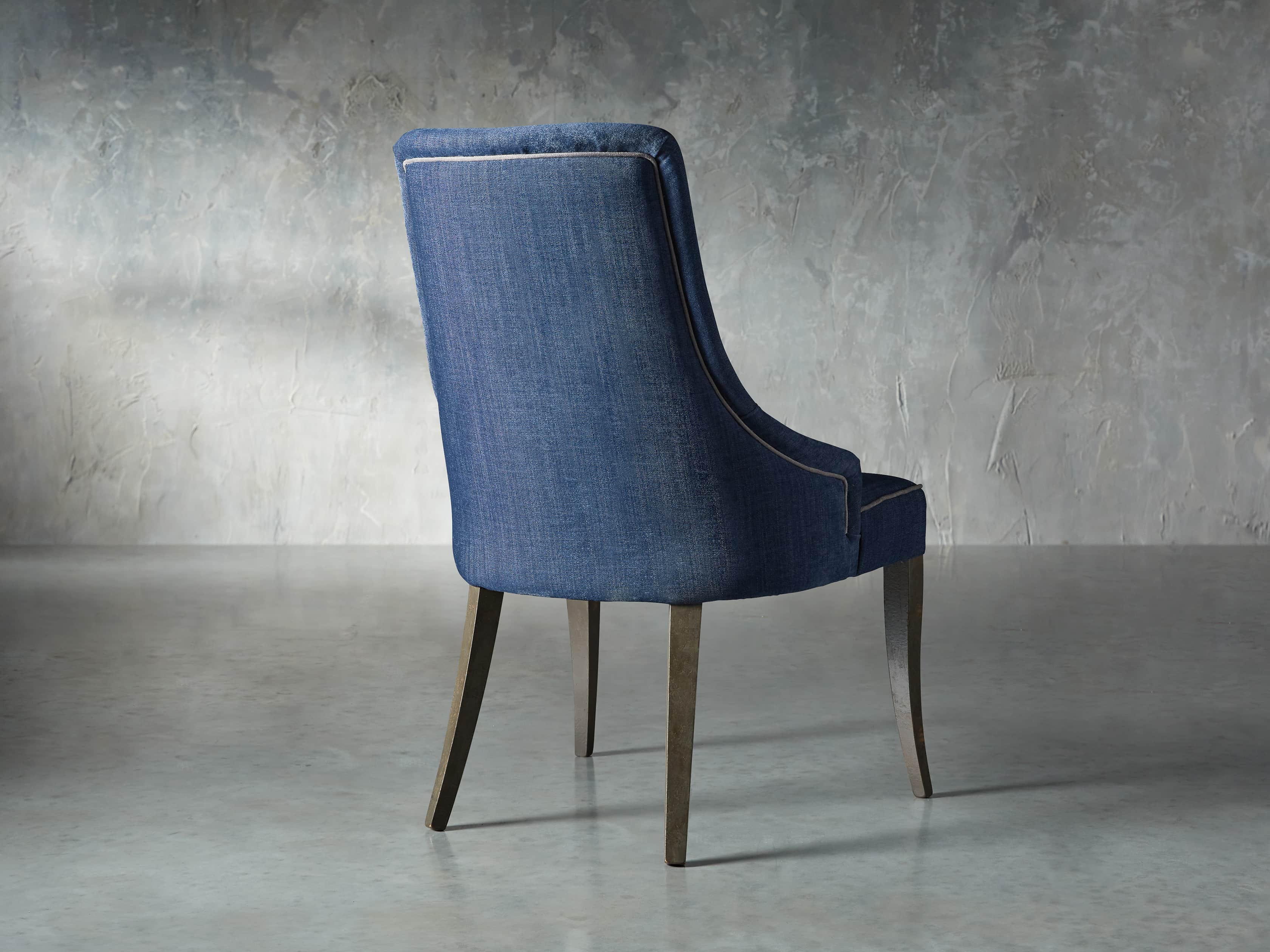 Elisa Dining Chair in Indaco Blue, slide 4 of 7