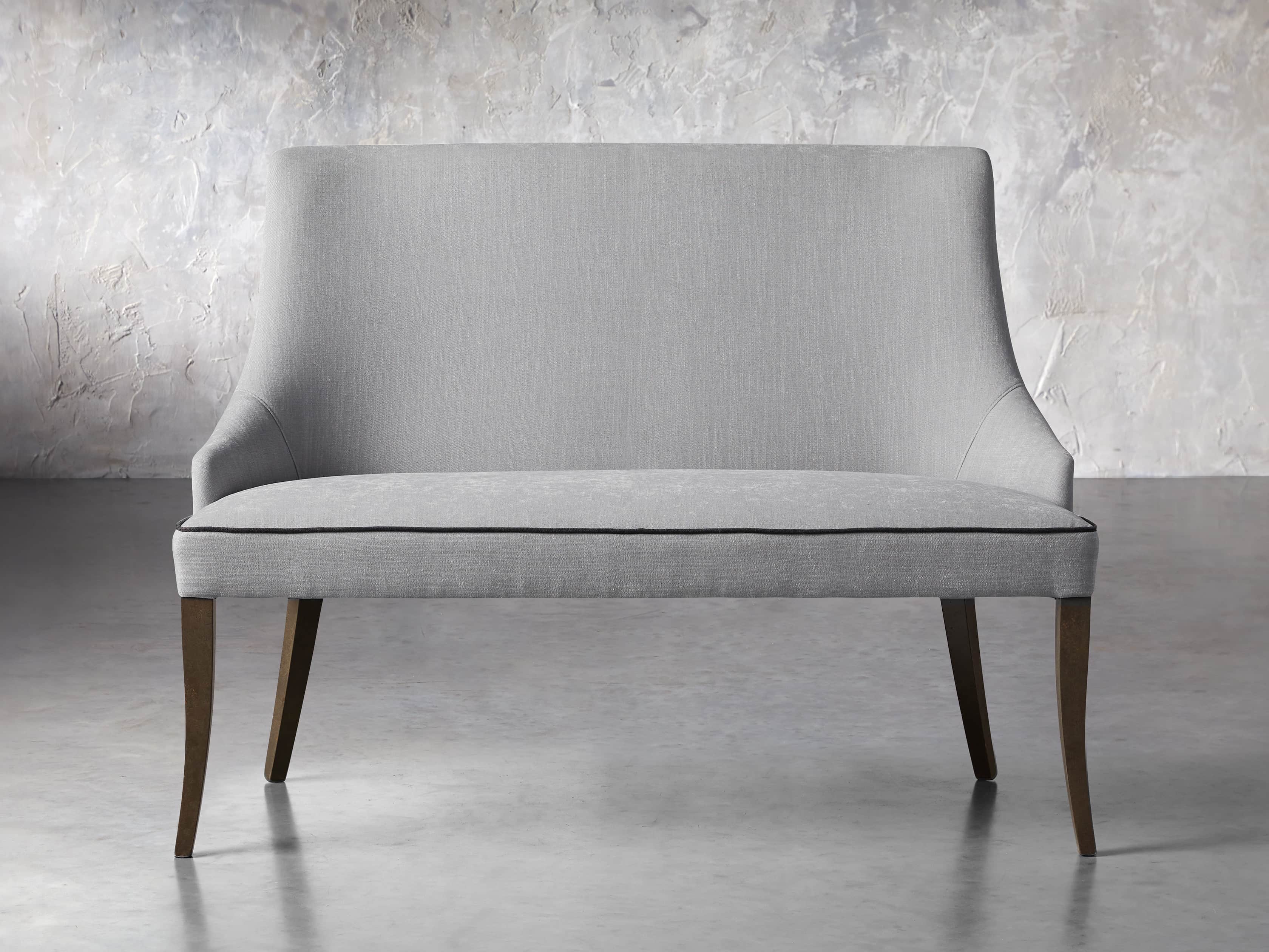 Elisa 50" Bench in Colomba Grey, slide 1 of 5