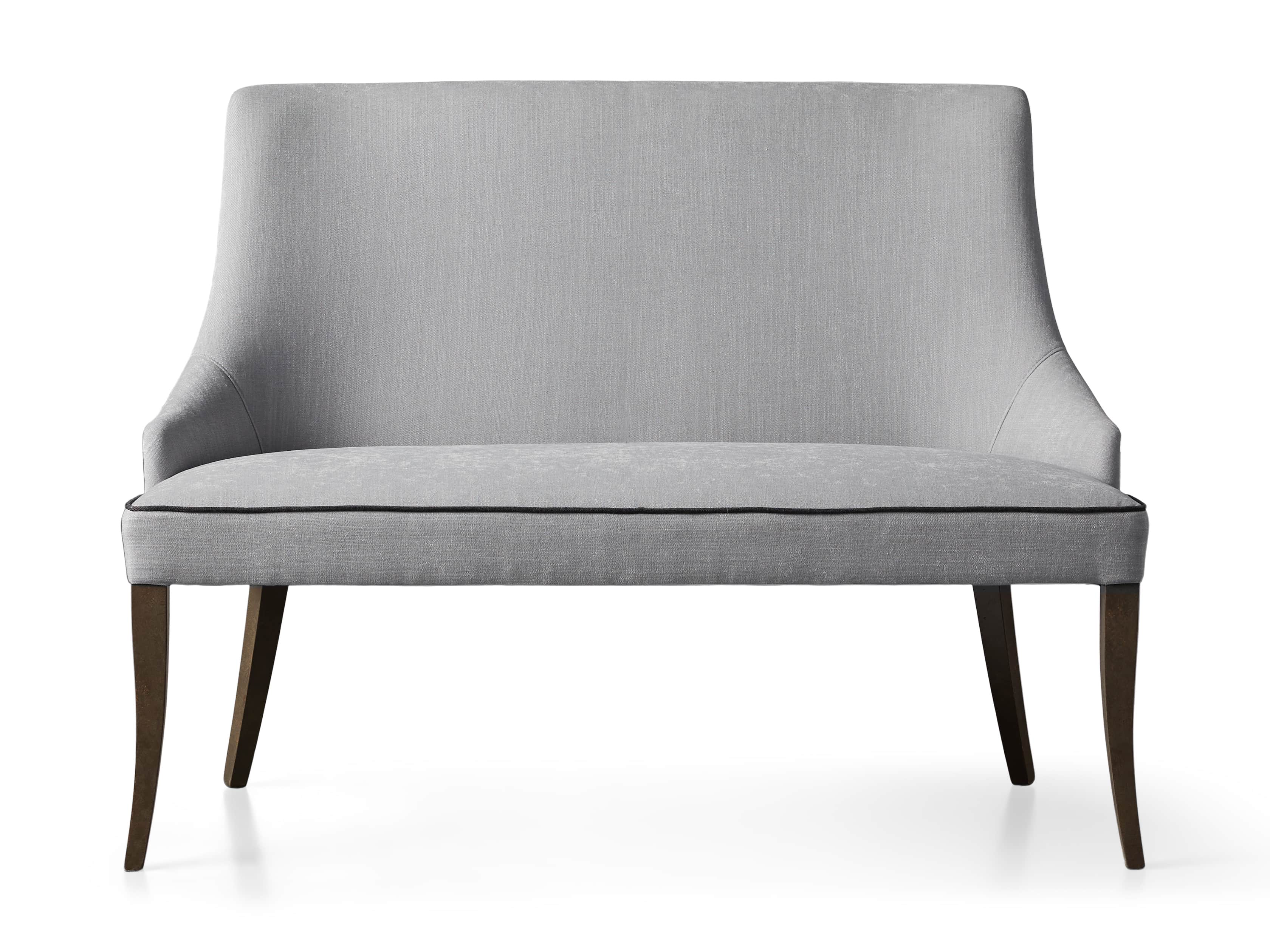 Elisa 50" Bench in Colomba Grey, slide 5 of 5