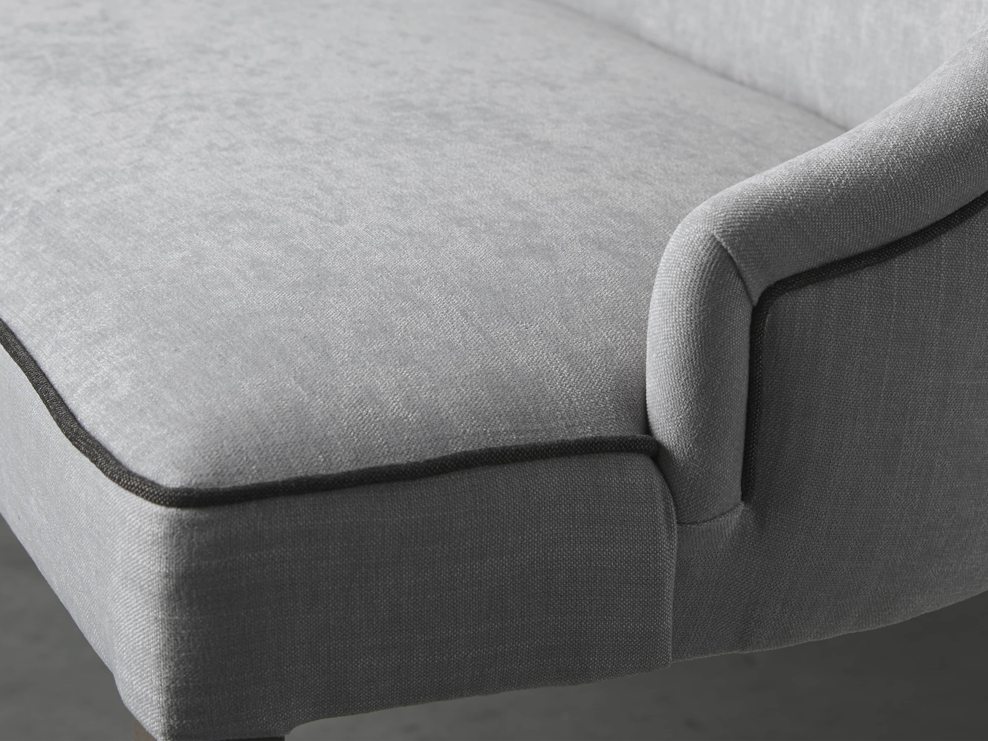 Elisa 50" Bench in Colomba Grey, slide 4 of 5