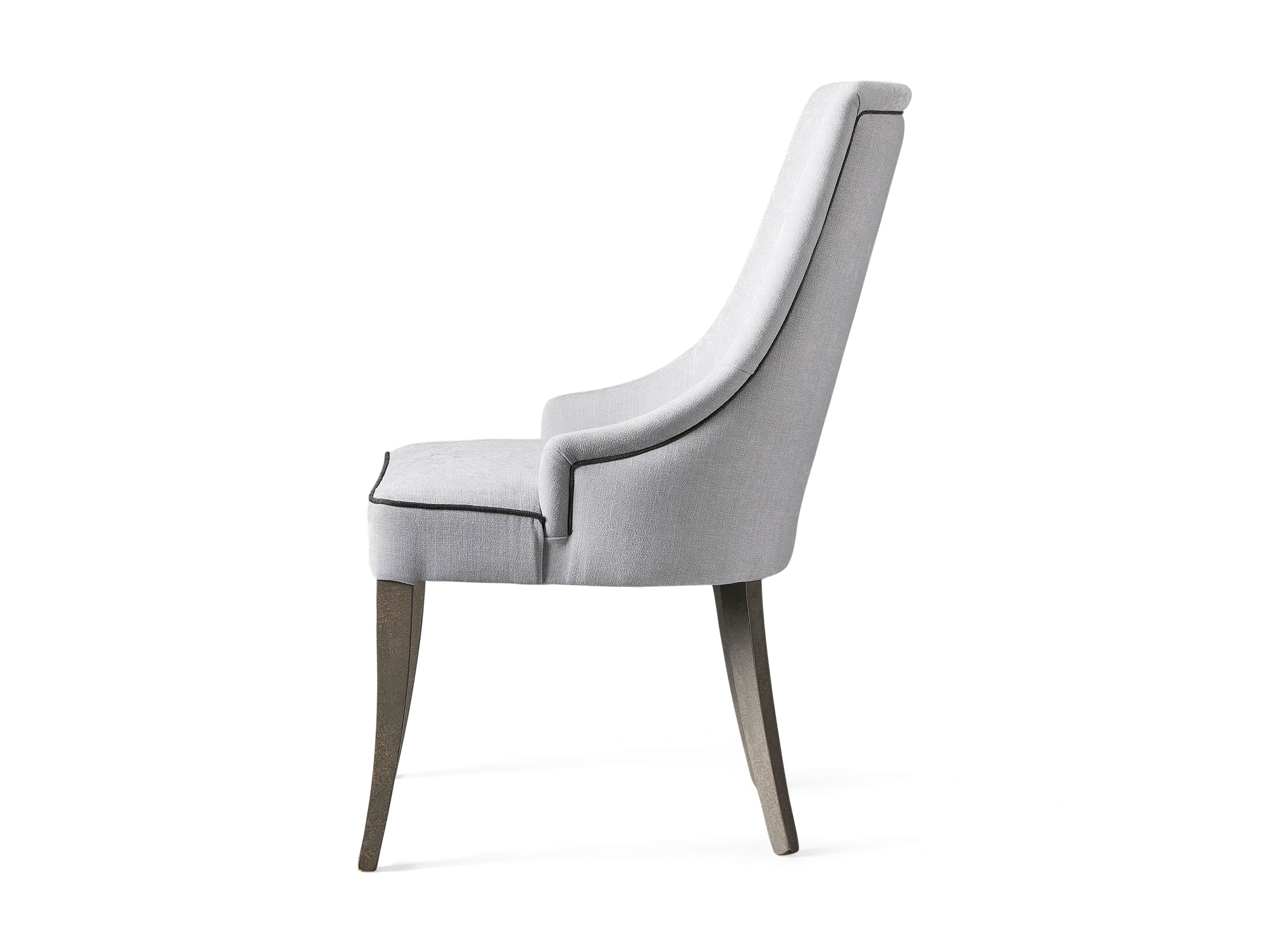 Elisa Upholstered 23" Dining Chair in Colomba Grey, slide 7 of 7