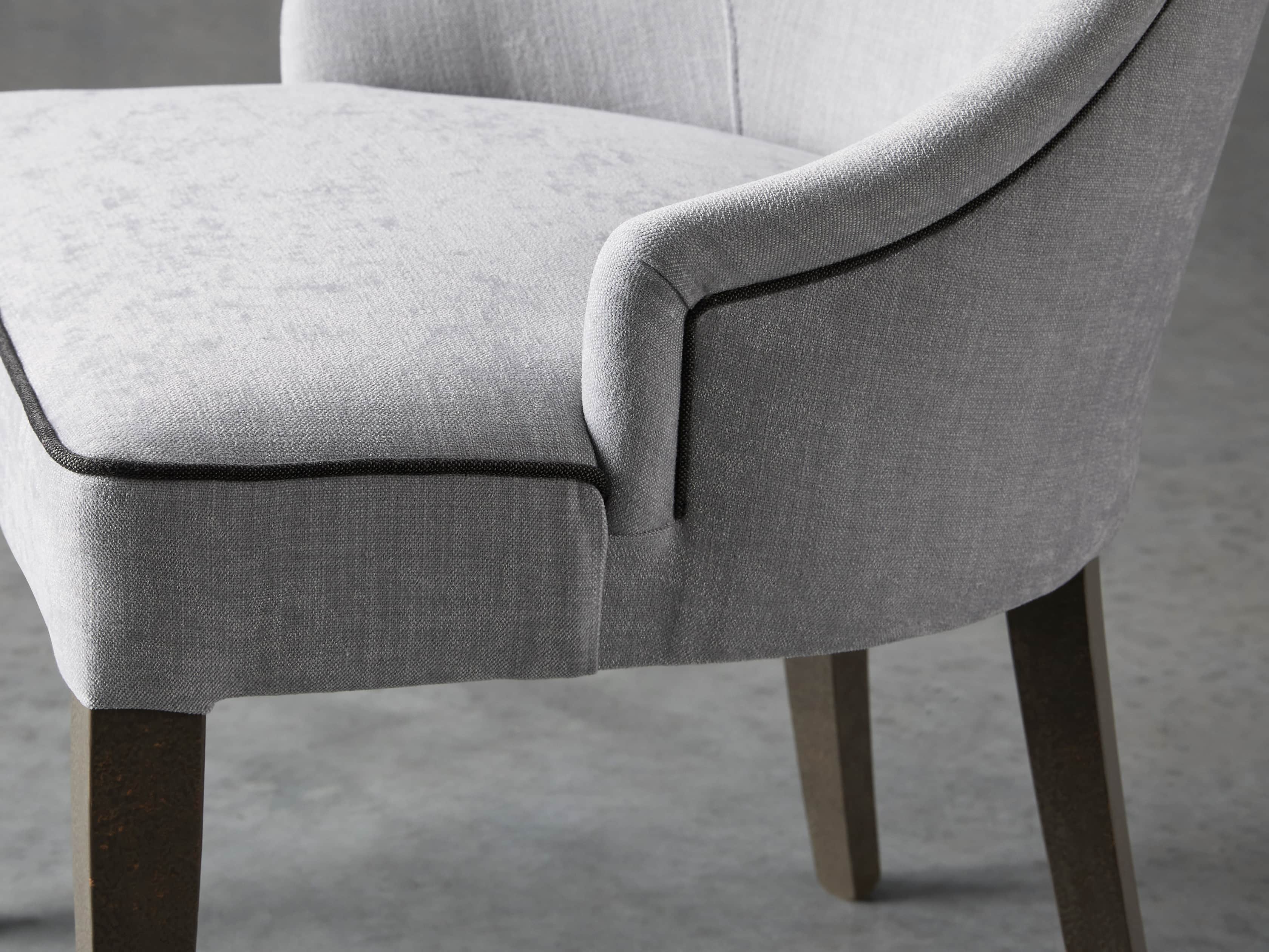 Elisa Upholstered 23" Dining Chair in Colomba Grey, slide 5 of 7